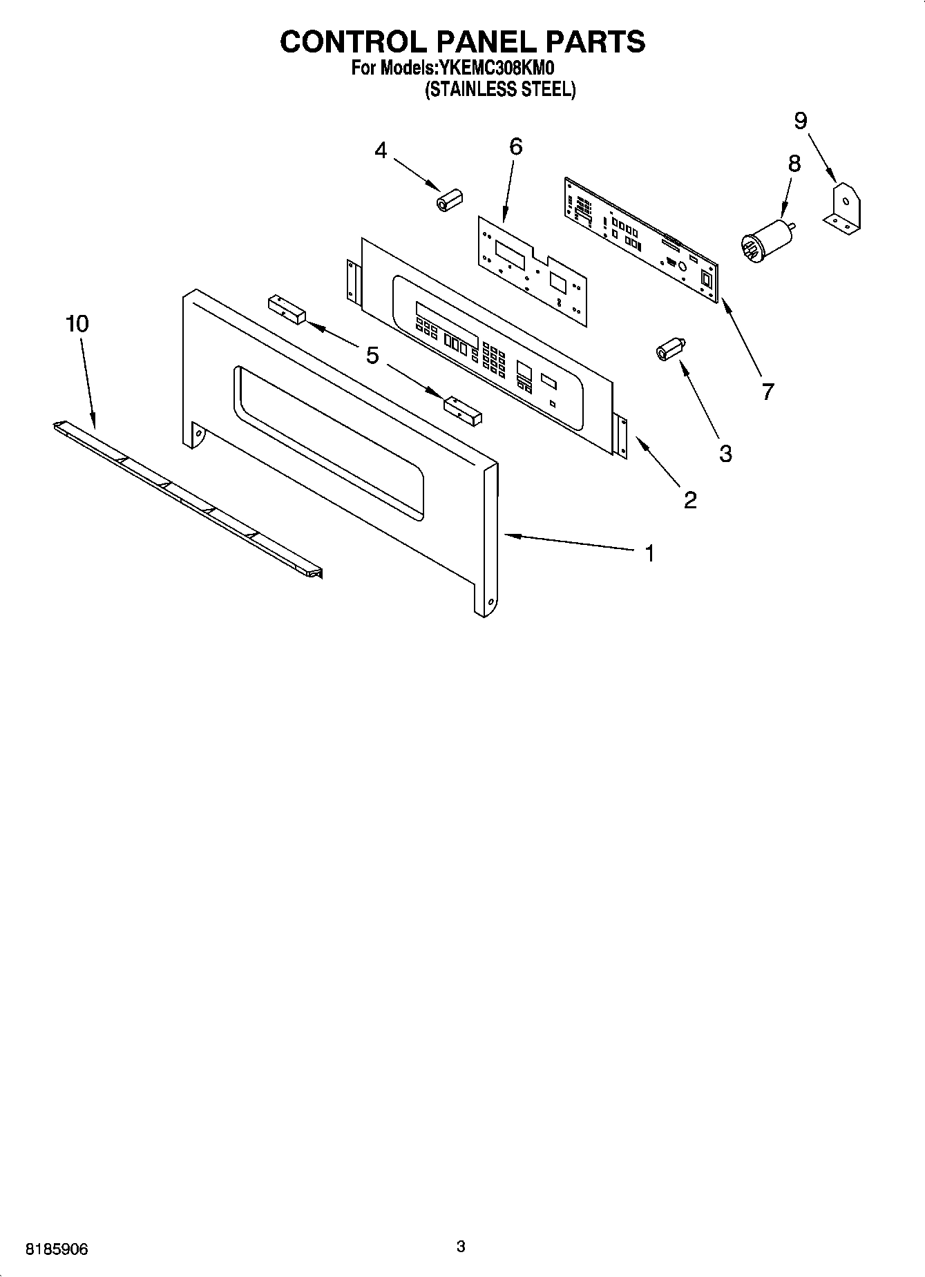 02 - CONTROL PANEL PARTS