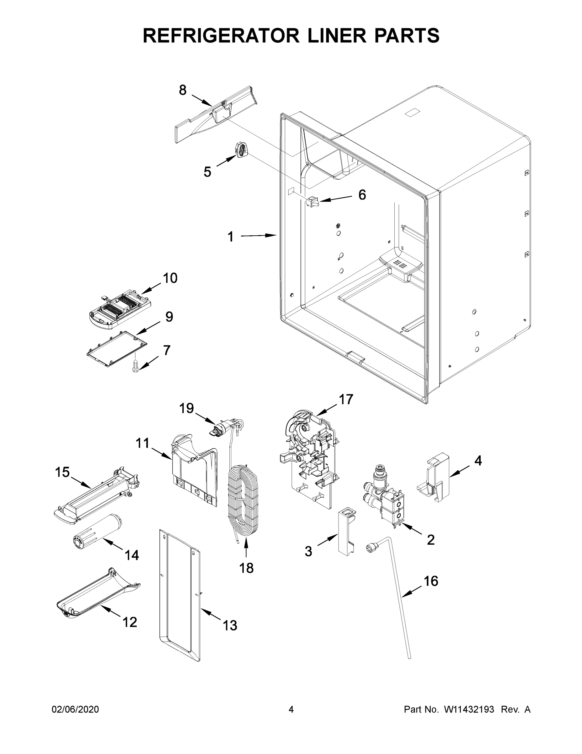 03 - REFRIGERATOR LINER PARTS