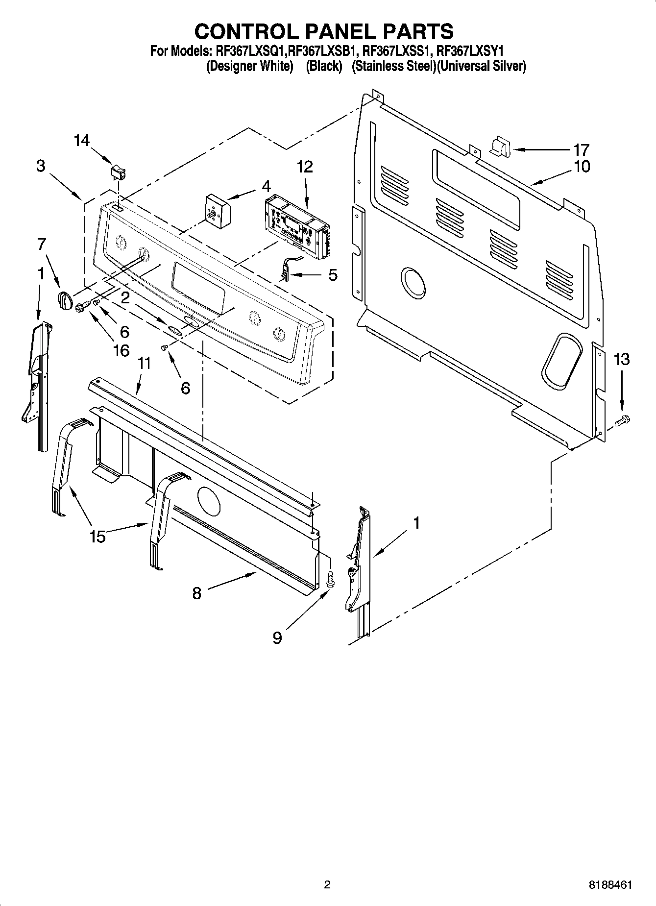 02 - CONTROL PANEL PARTS