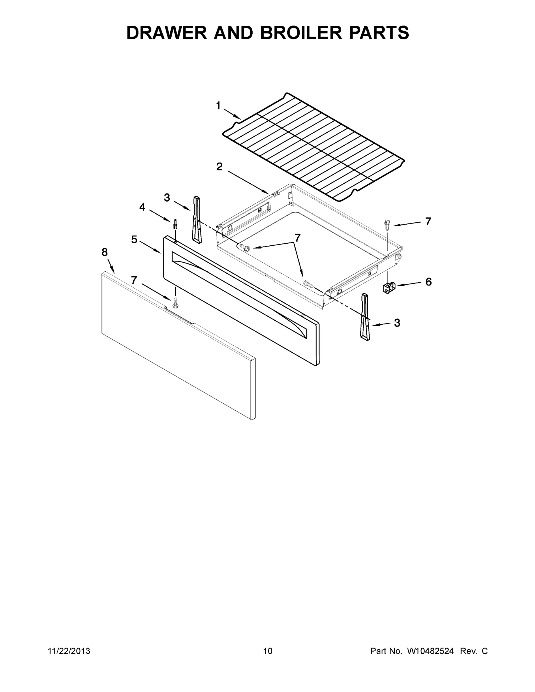 06 - DRAWER AND BROILER PARTS