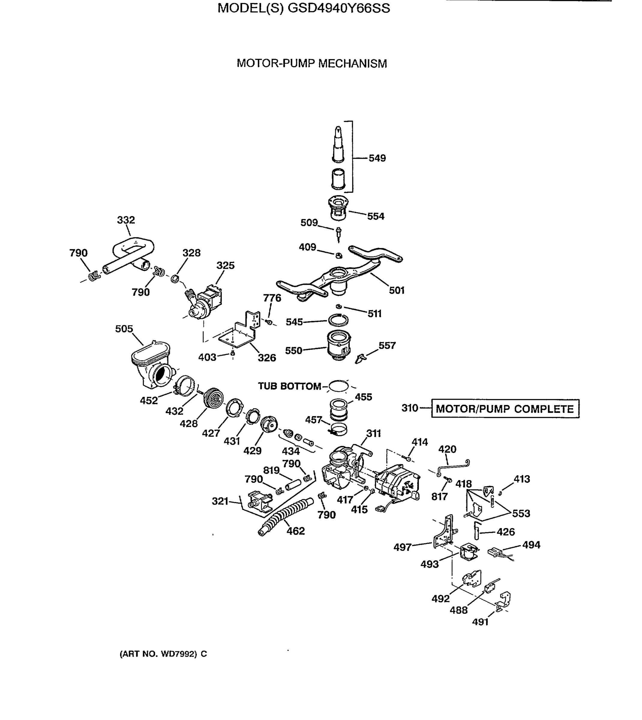MOTOR-PUMP MECHANISM