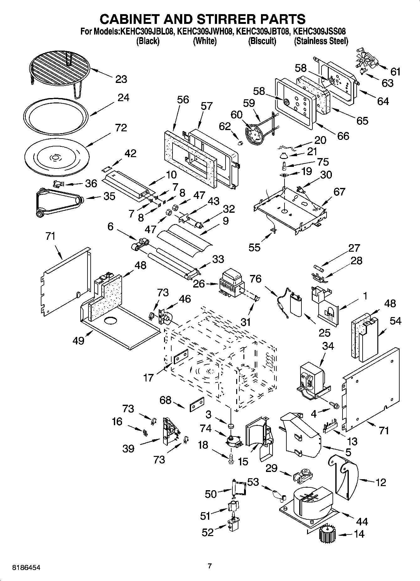 06 - CABINET AND STIRRER PARTS