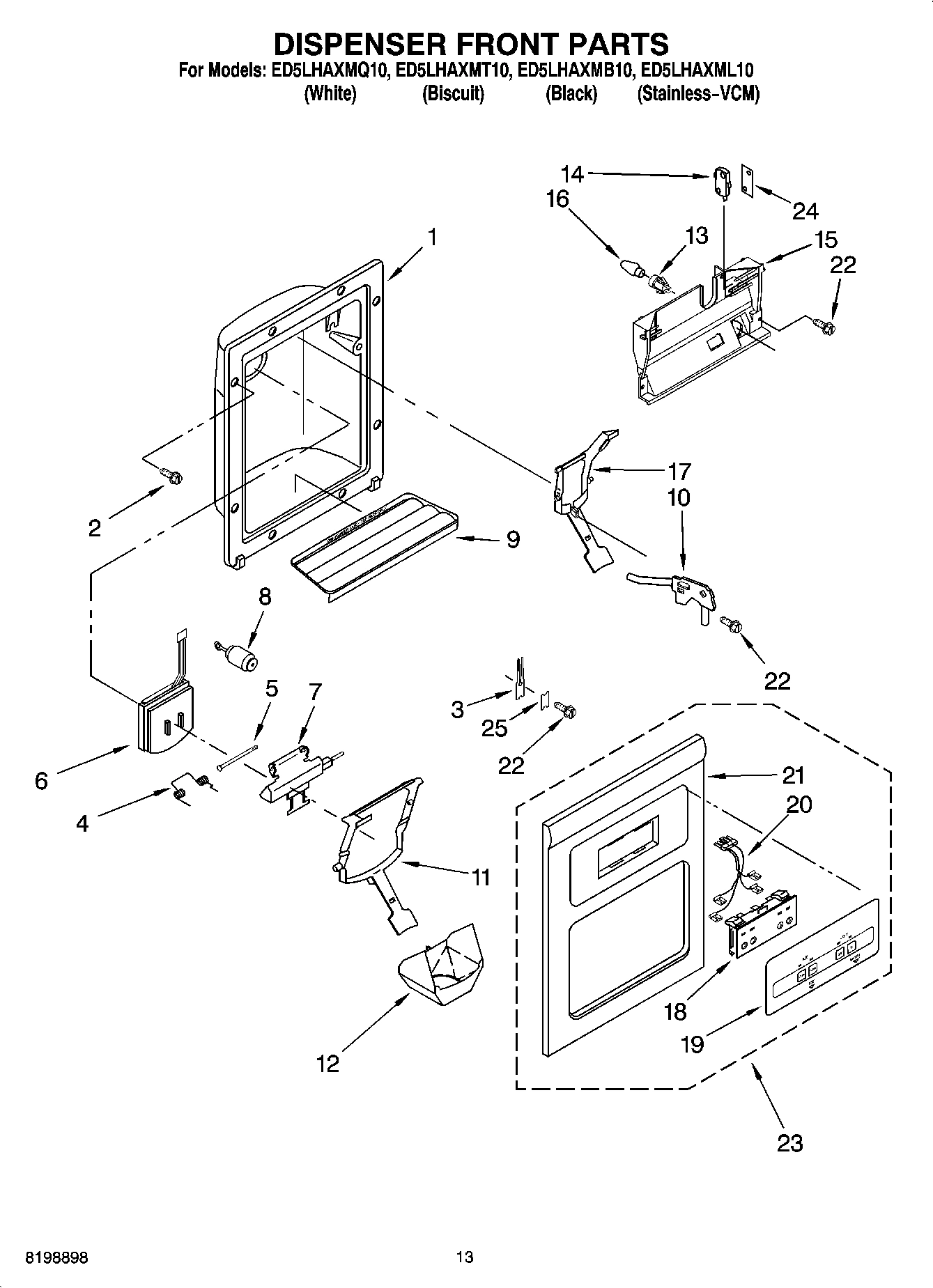 08 - DISPENSER FRONT PARTS