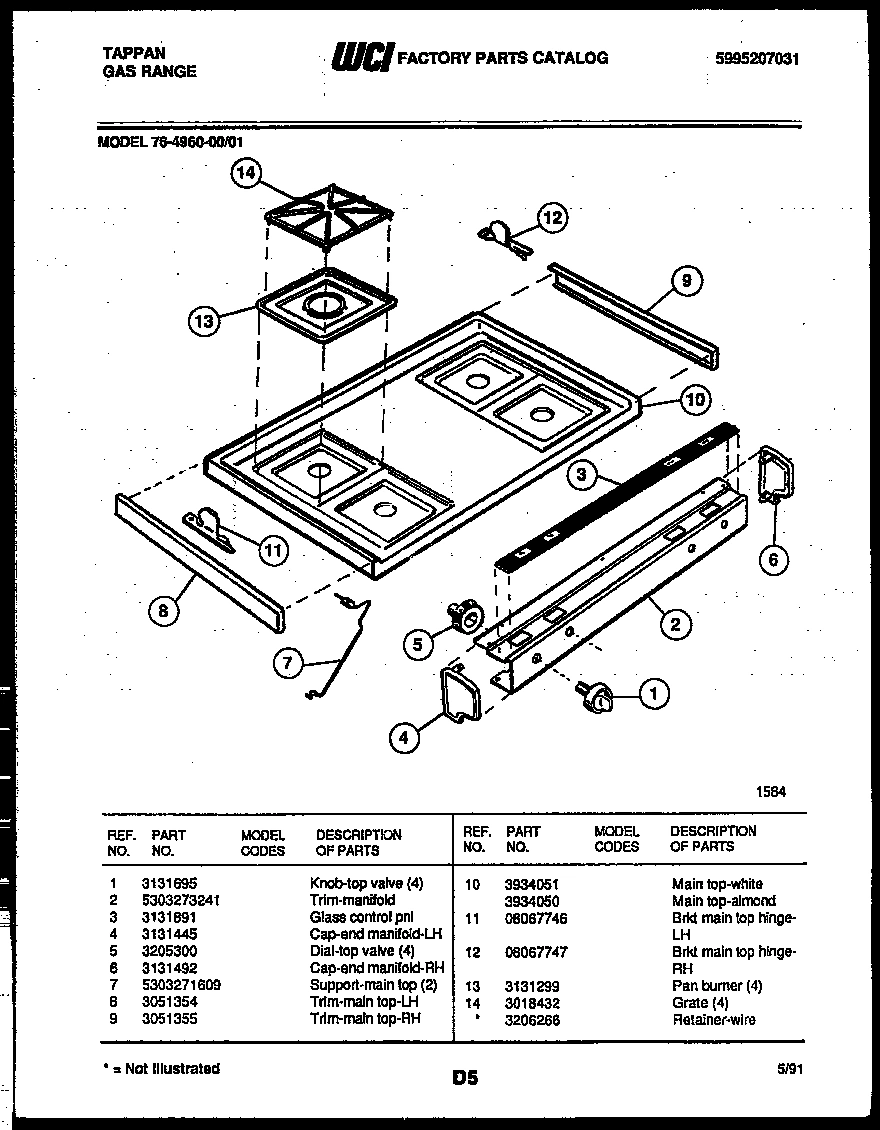 03 - COOKTOP PARTS