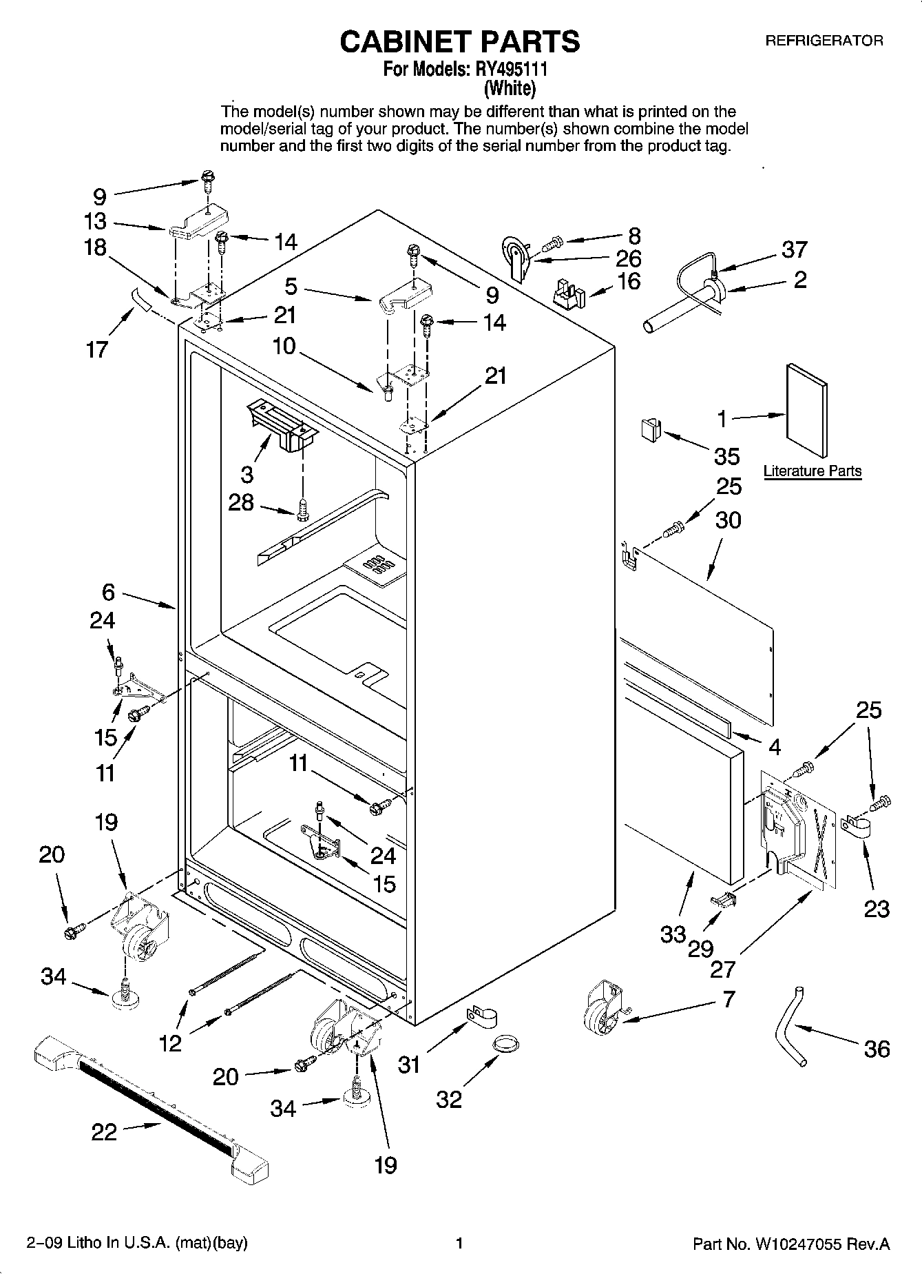 01 - CABINET PARTS