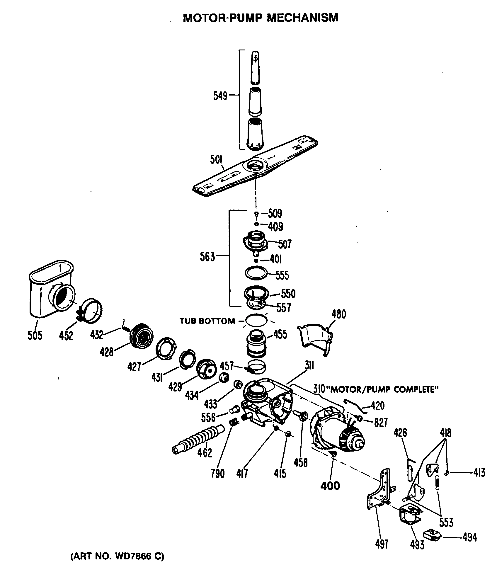 MOTOR-PUMP MECHANISM