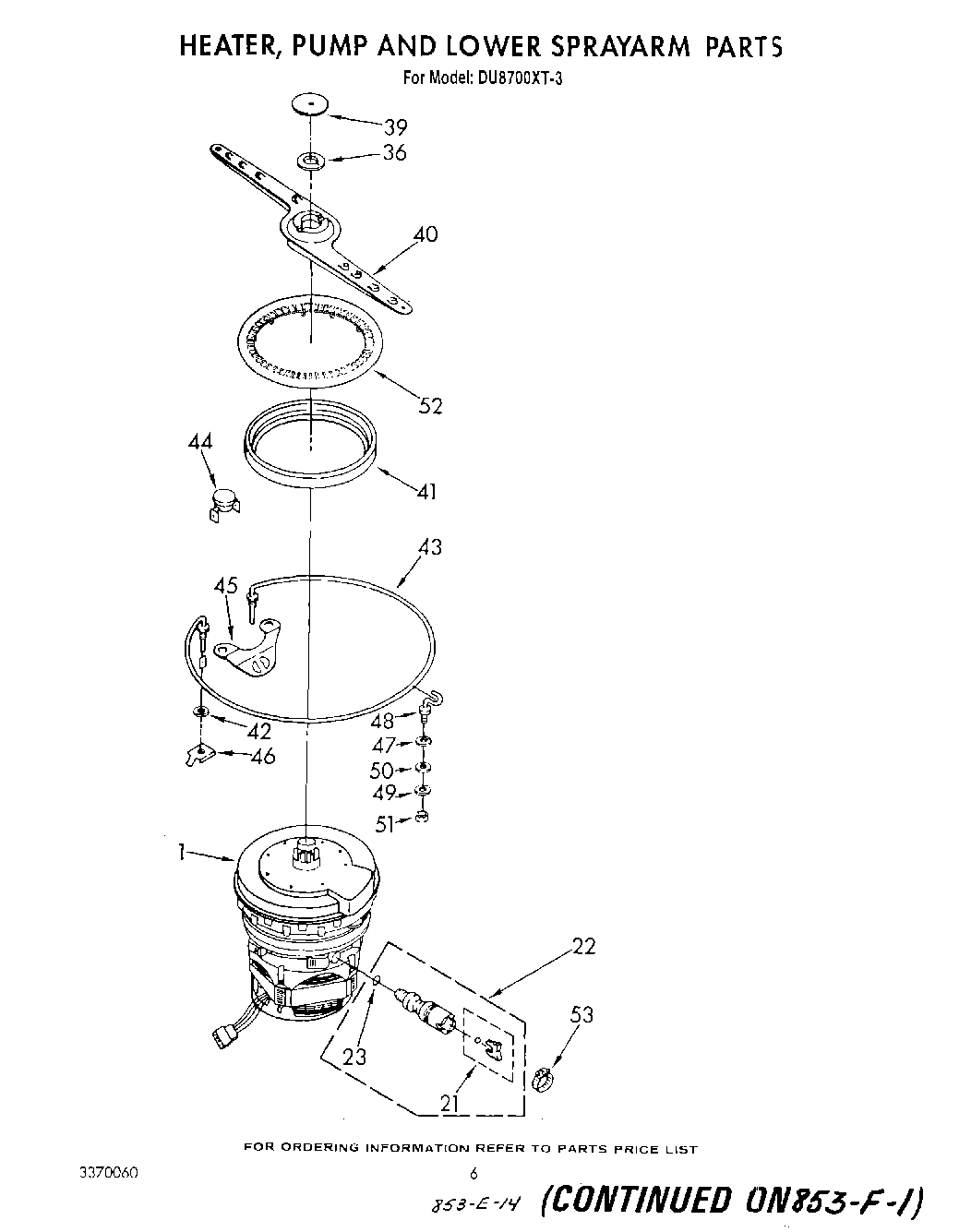 04 - HEATER, PUMP AND LOWER SPRAY ARM
