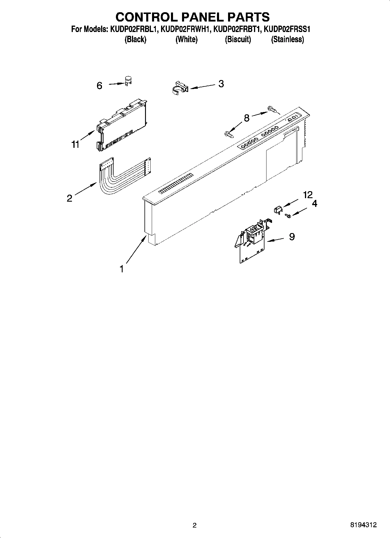 02 - CONTROL PANEL PARTS