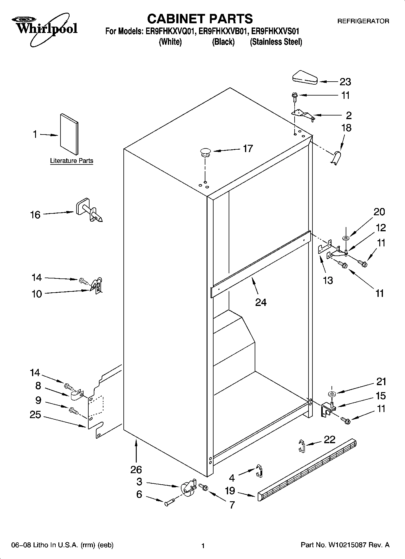 01 - CABINET PARTS