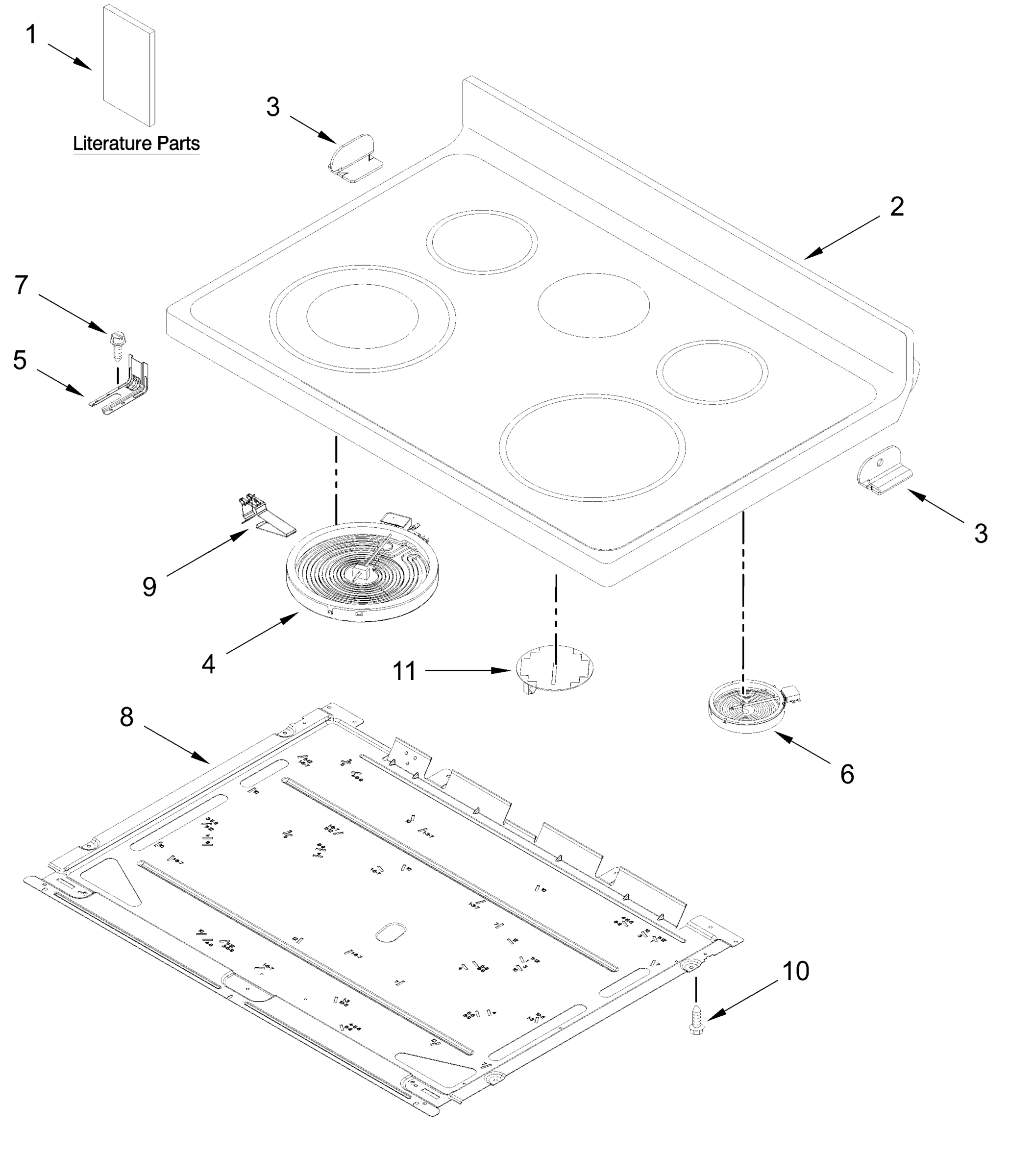 COOKTOP PARTS