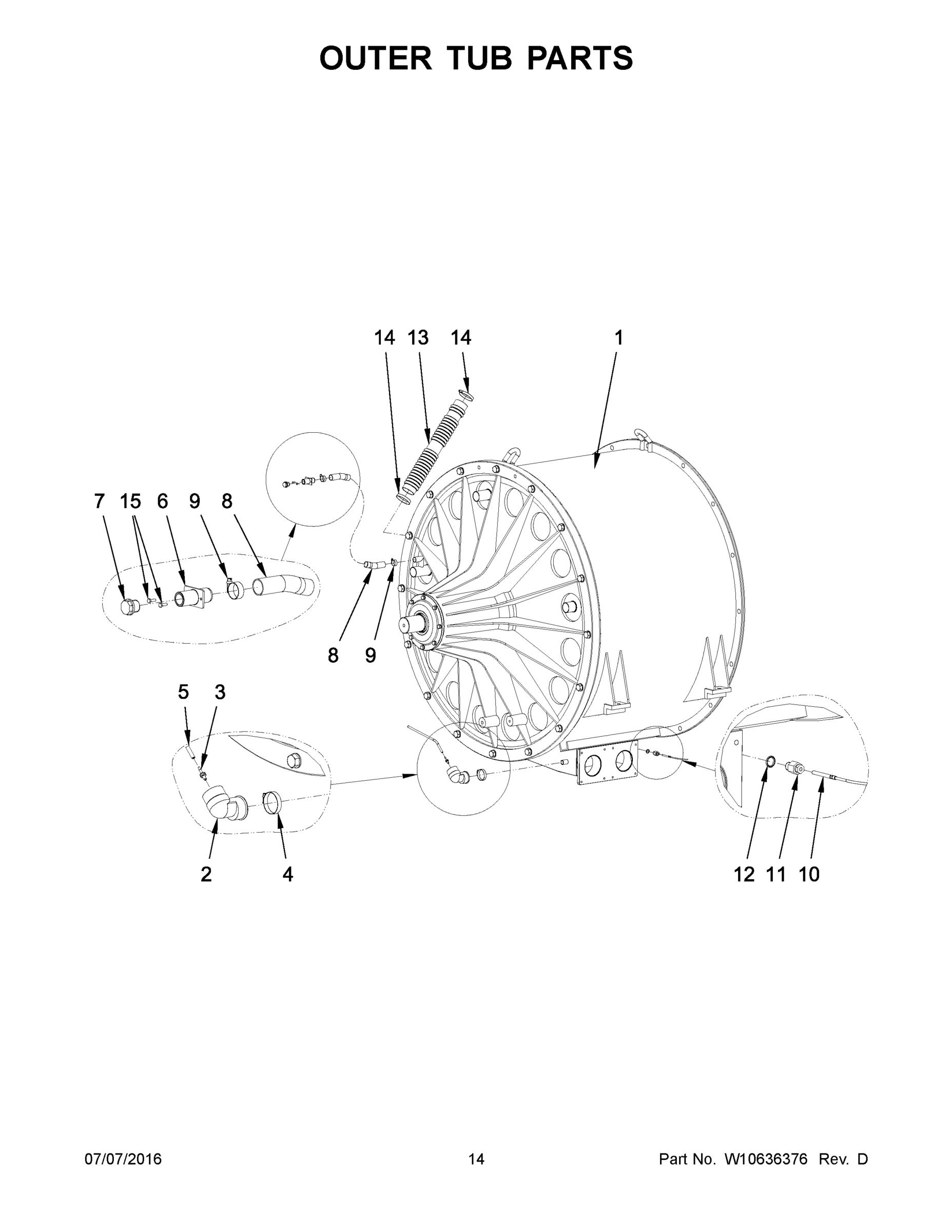 08 - OUTER TUB PARTS