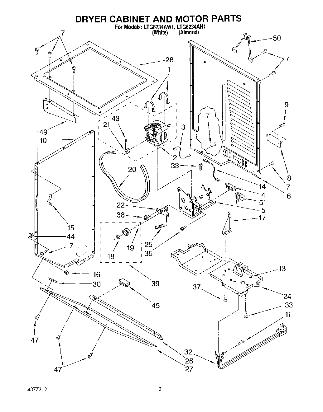03 - DRYER CABINET AND MOTOR