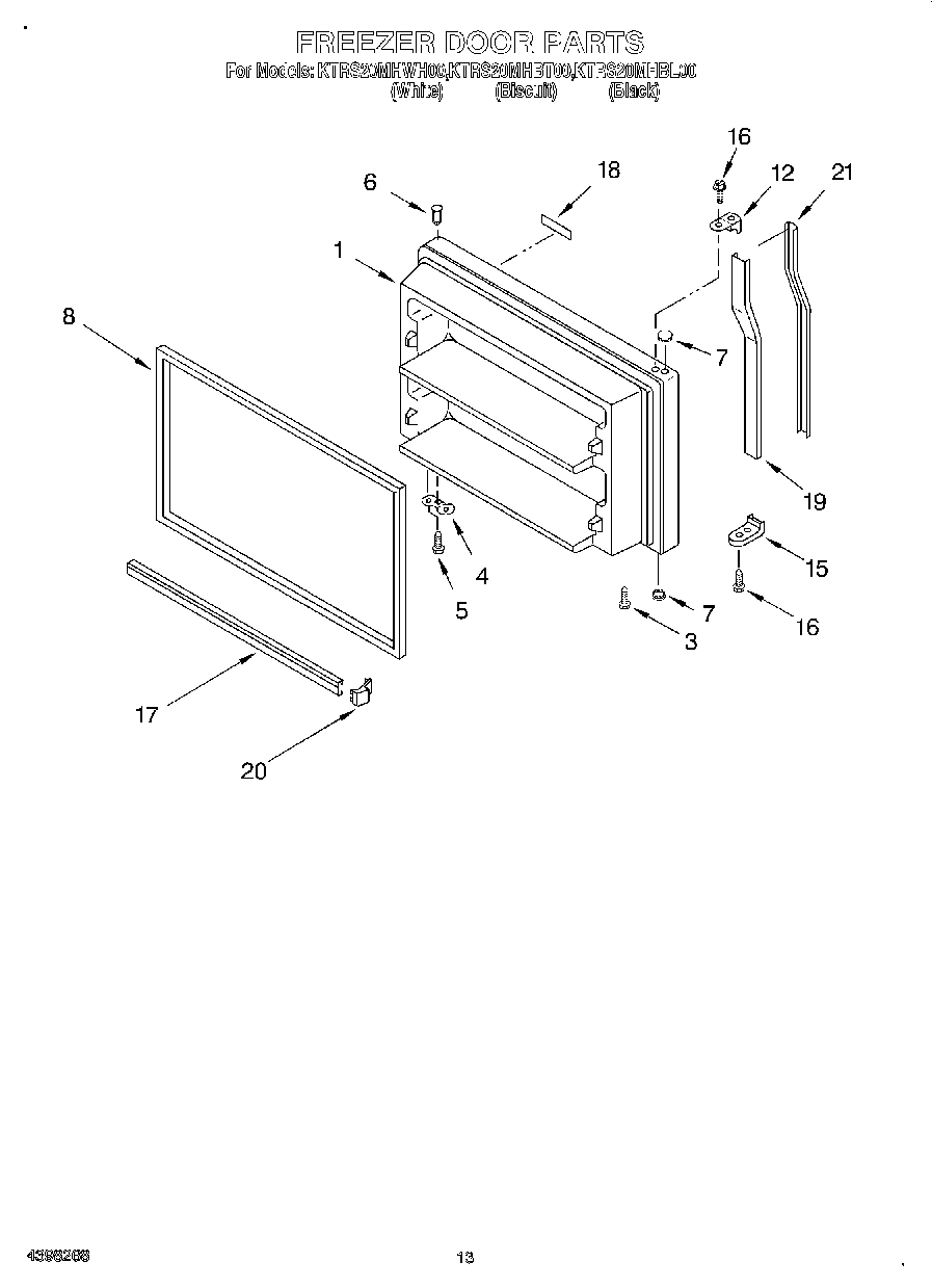 07 - FREEZER DOOR, OPTIONAL