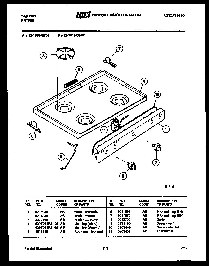 03 - COOKTOP PARTS
