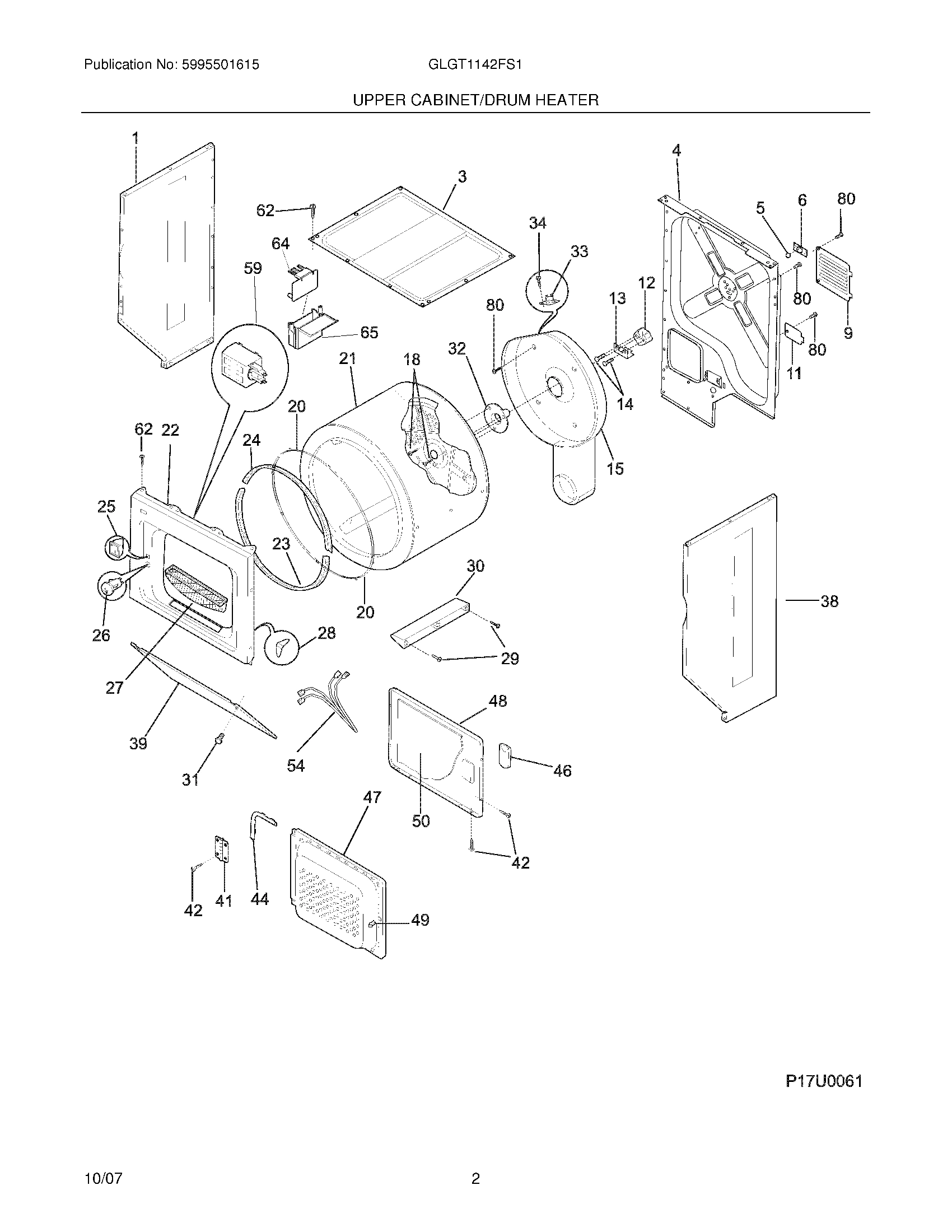 03 - UPPER CABINET/DRUM HEATER