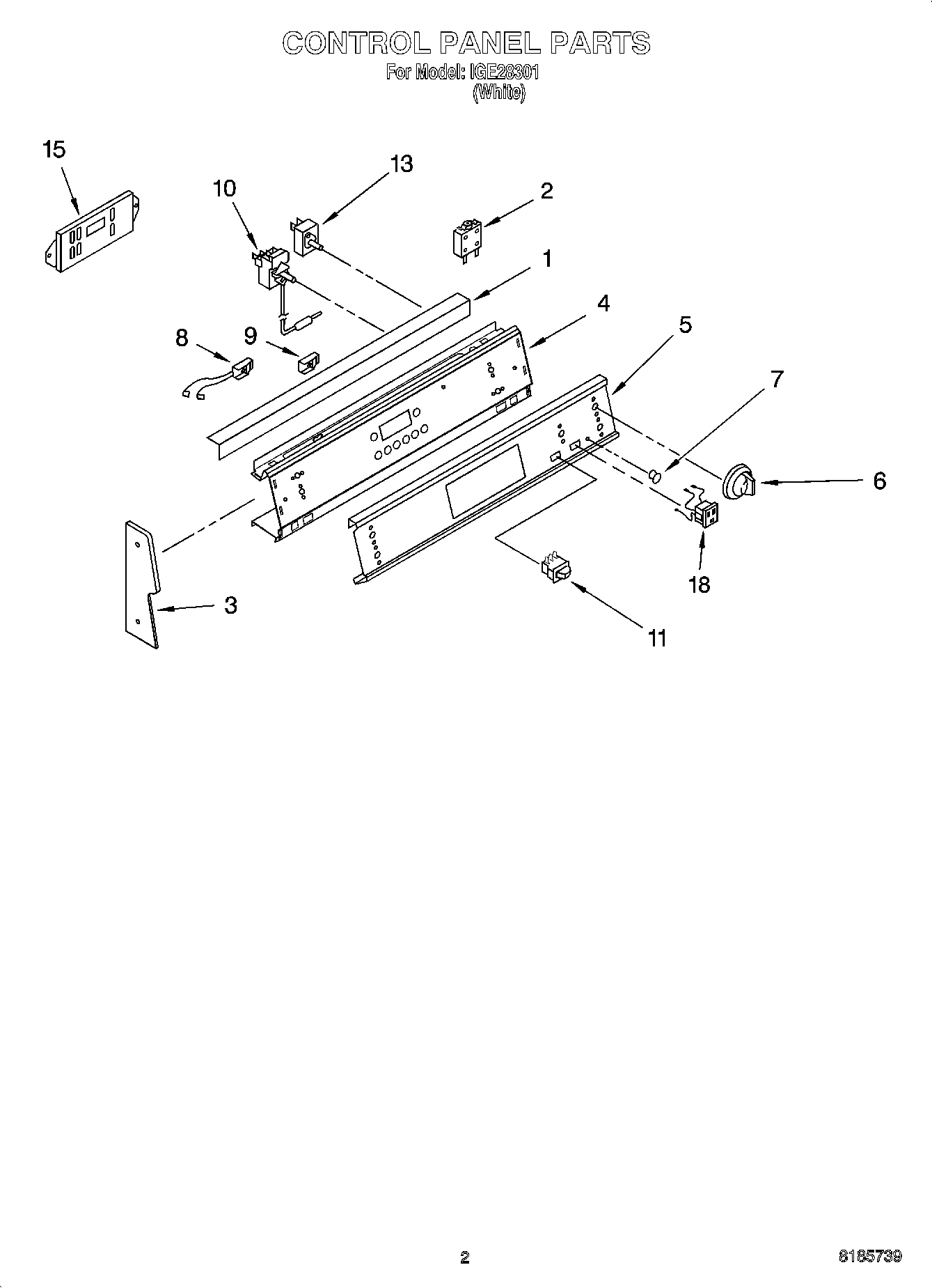 02 - CONTROL PANEL PARTS