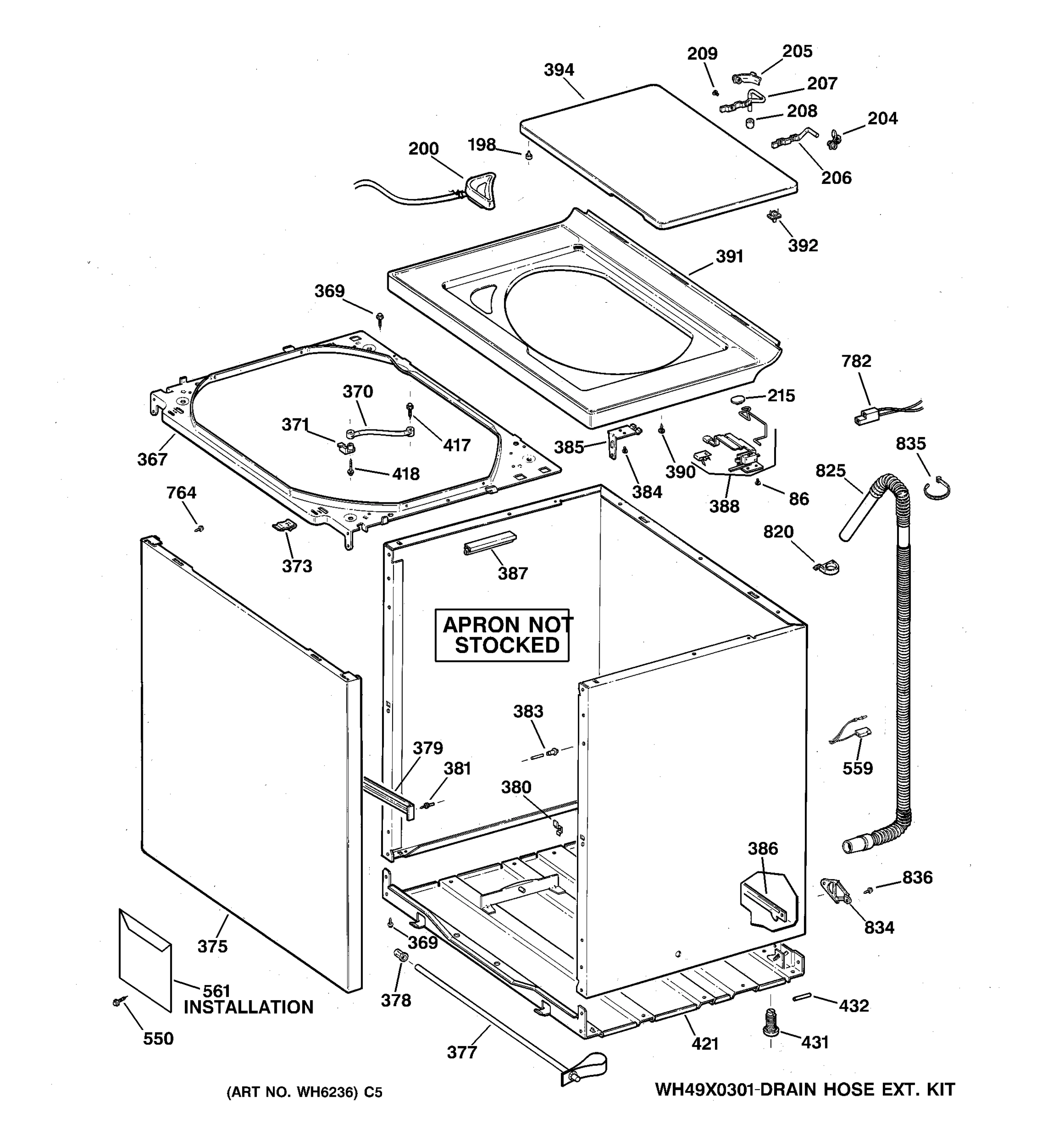 CABINET, COVER & FRONT PANEL