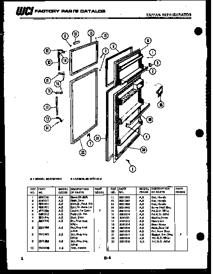 02 - CABINET AND COMPONENT PARTS