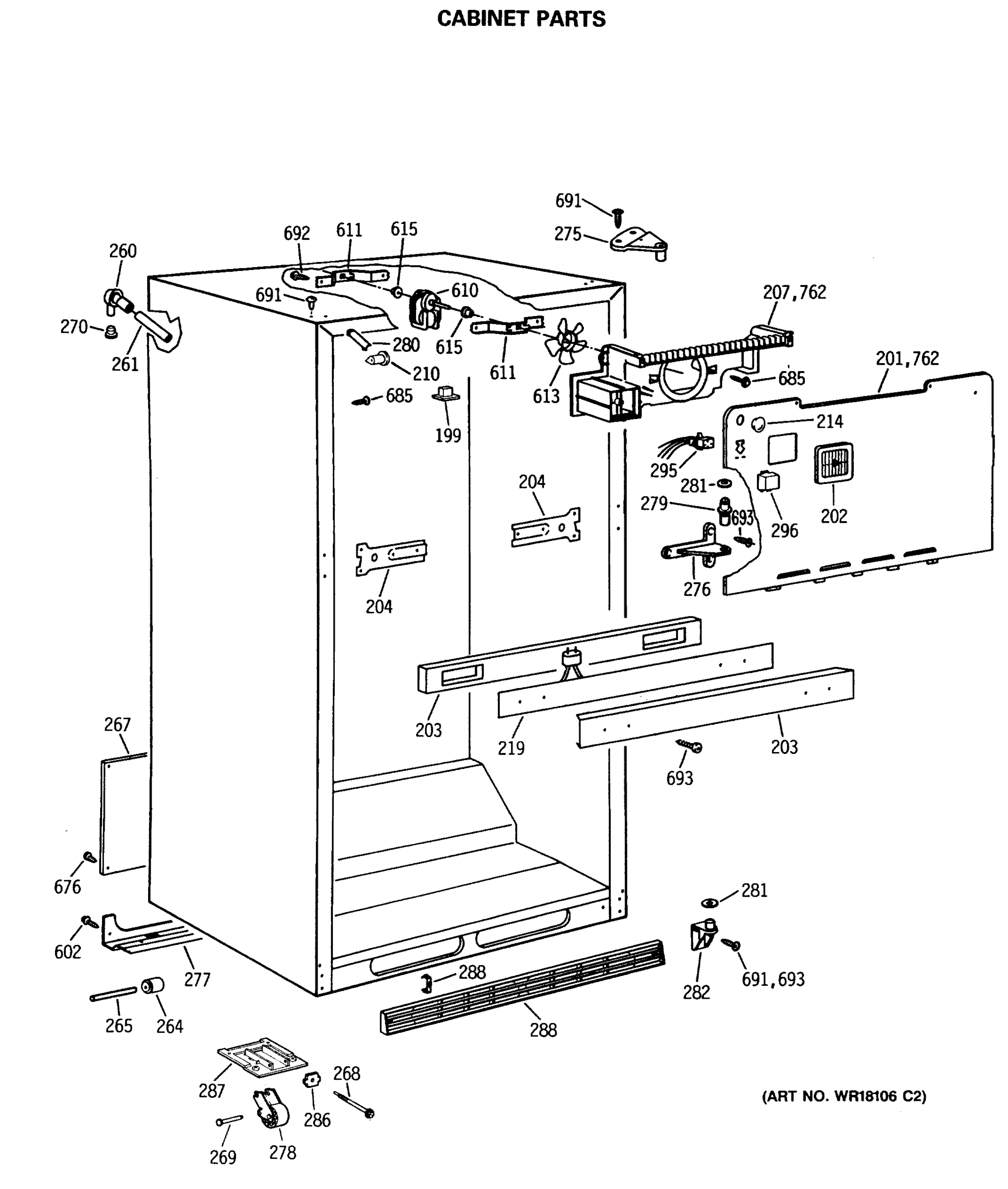 CABINET PARTS
