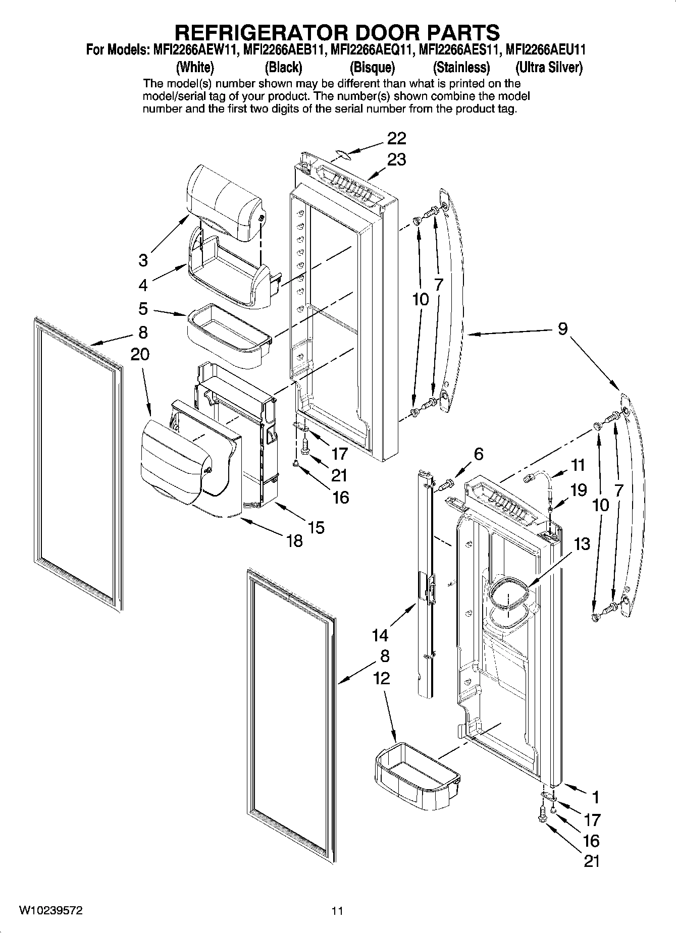 06 - REFRIGERATOR DOOR PARTS