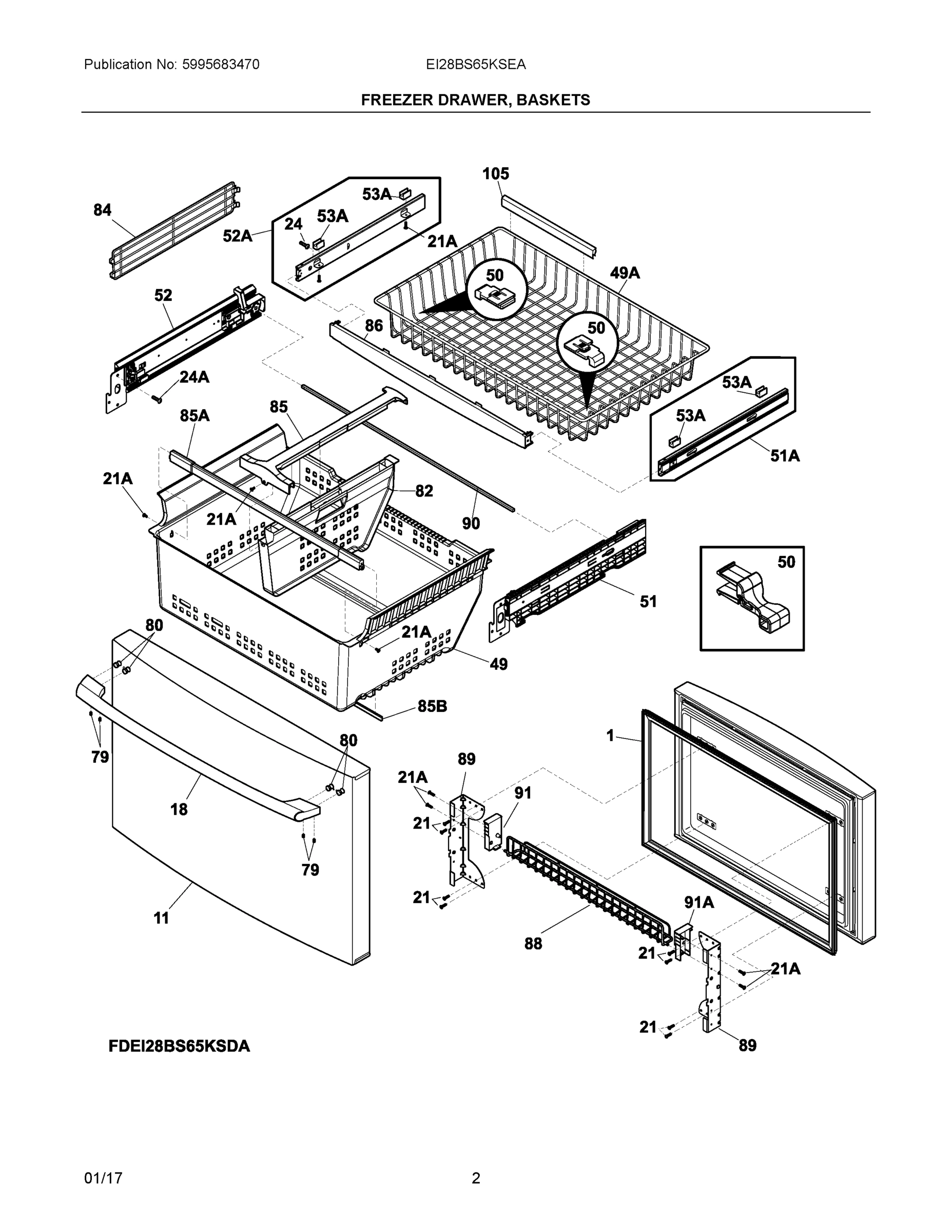 02 - FREEZER DRAWER, BASKETS