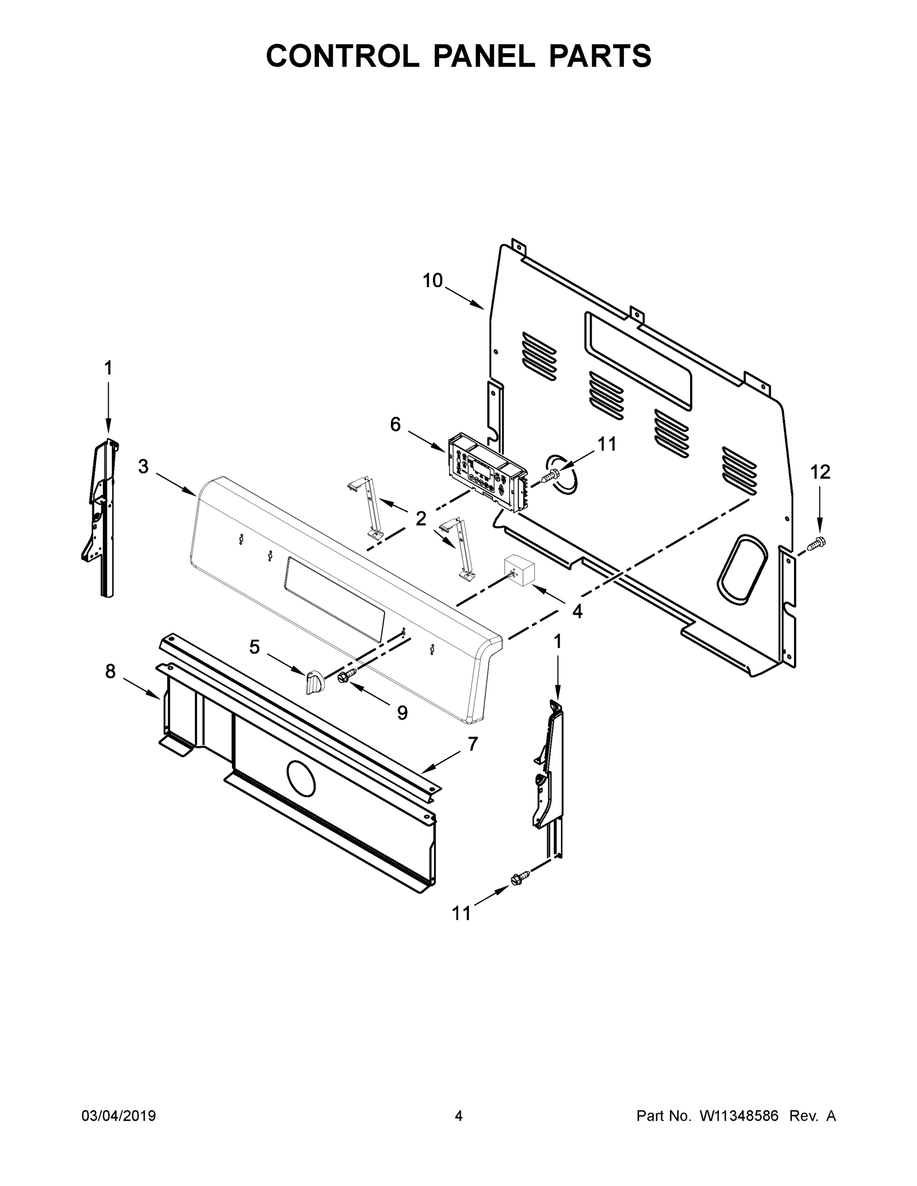 03 - CONTROL PANEL PARTS