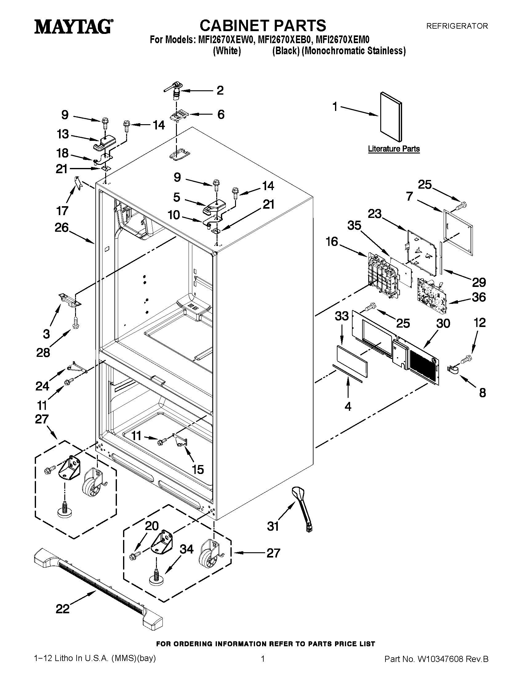 01 - CABINET PARTS