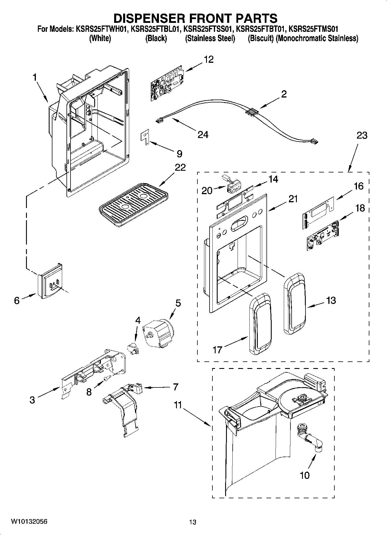 08 - DISPENSER FRONT PARTS