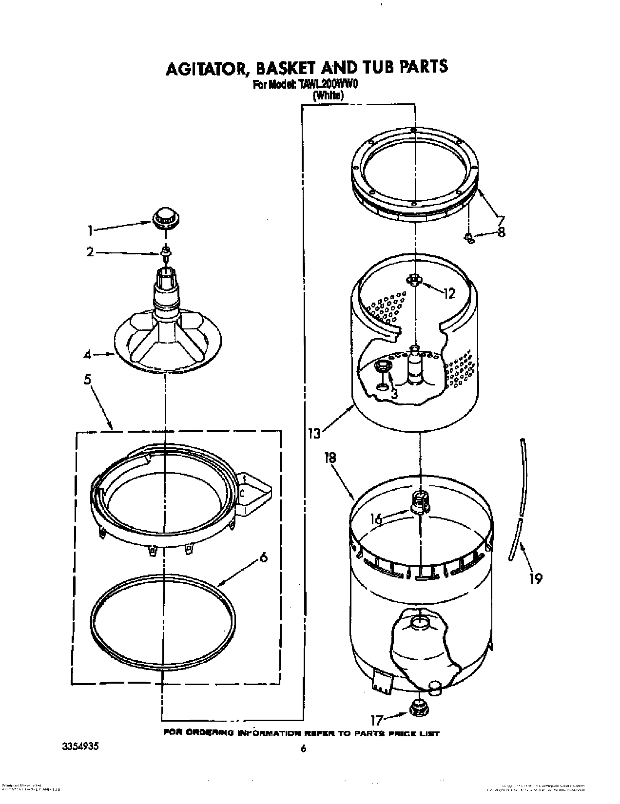 04 - AGITATOR, BASKET AND TUB
