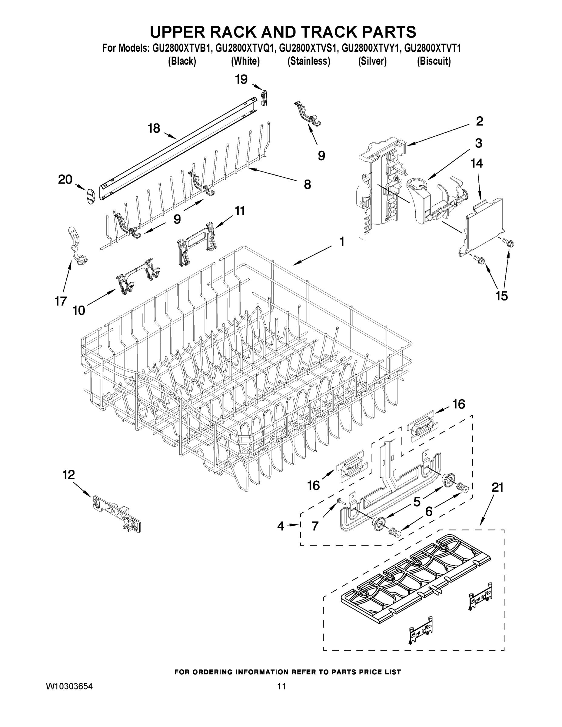 09 - UPPER RACK AND TRACK PARTS