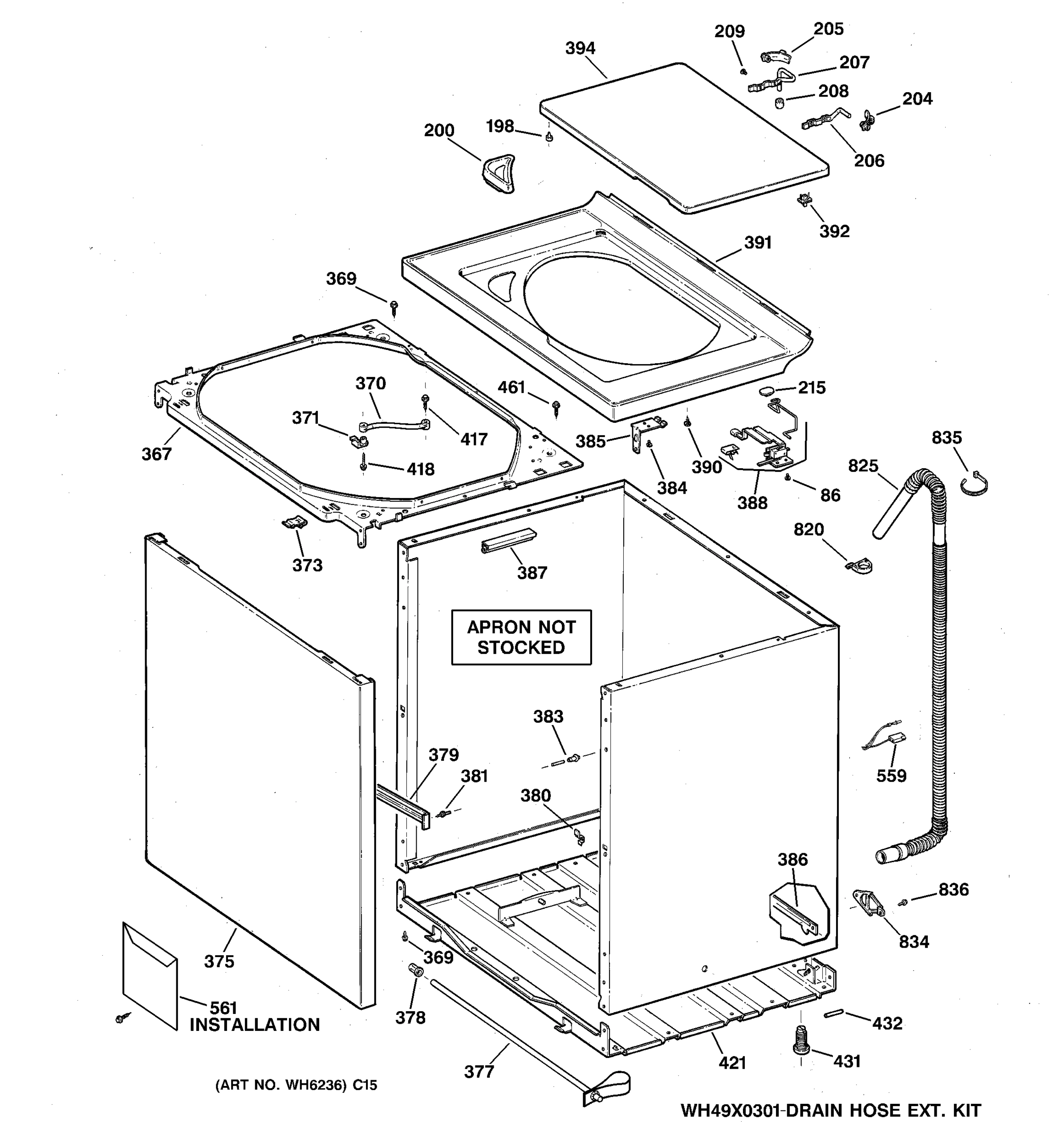 CABINET, COVER & FRONT PANEL