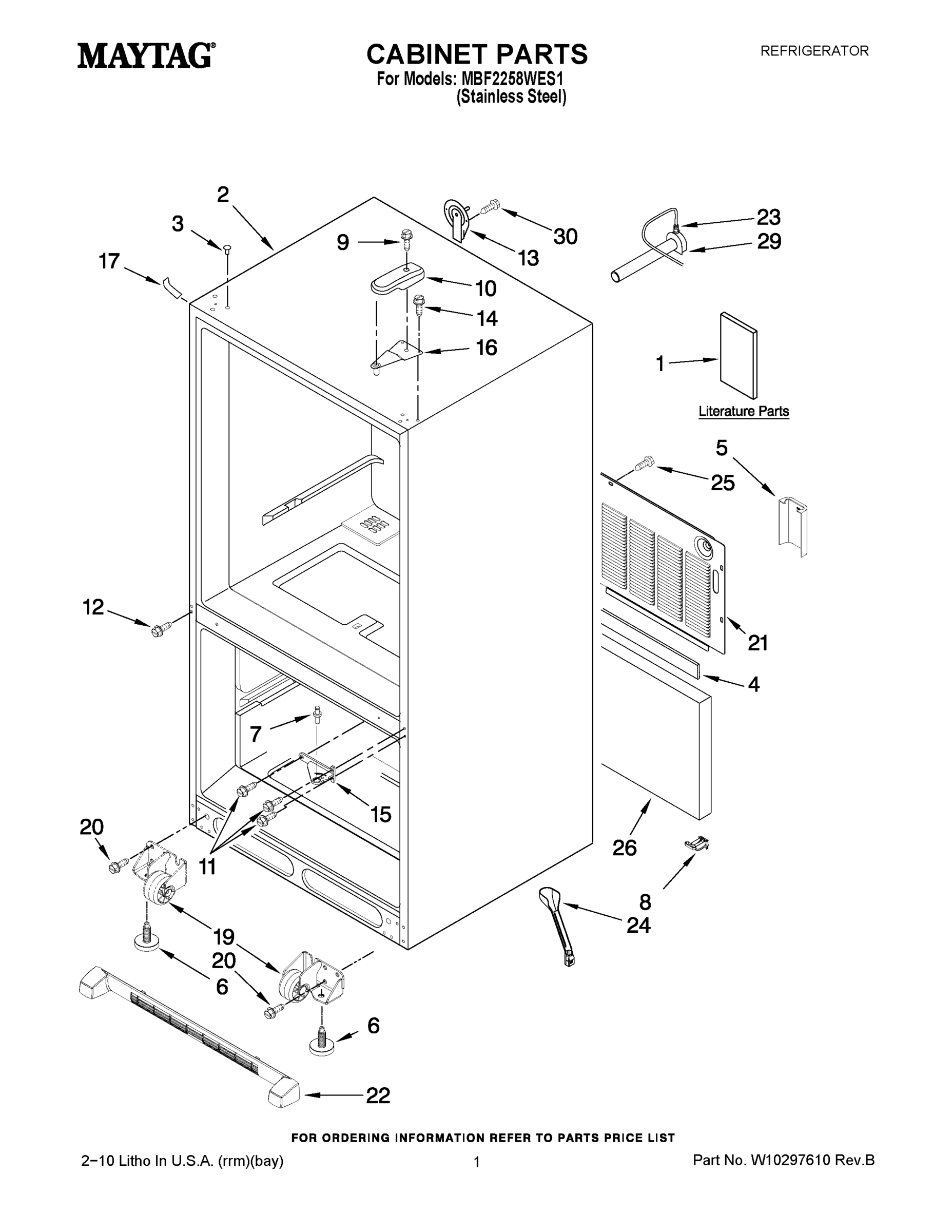 01 - CABINET PARTS