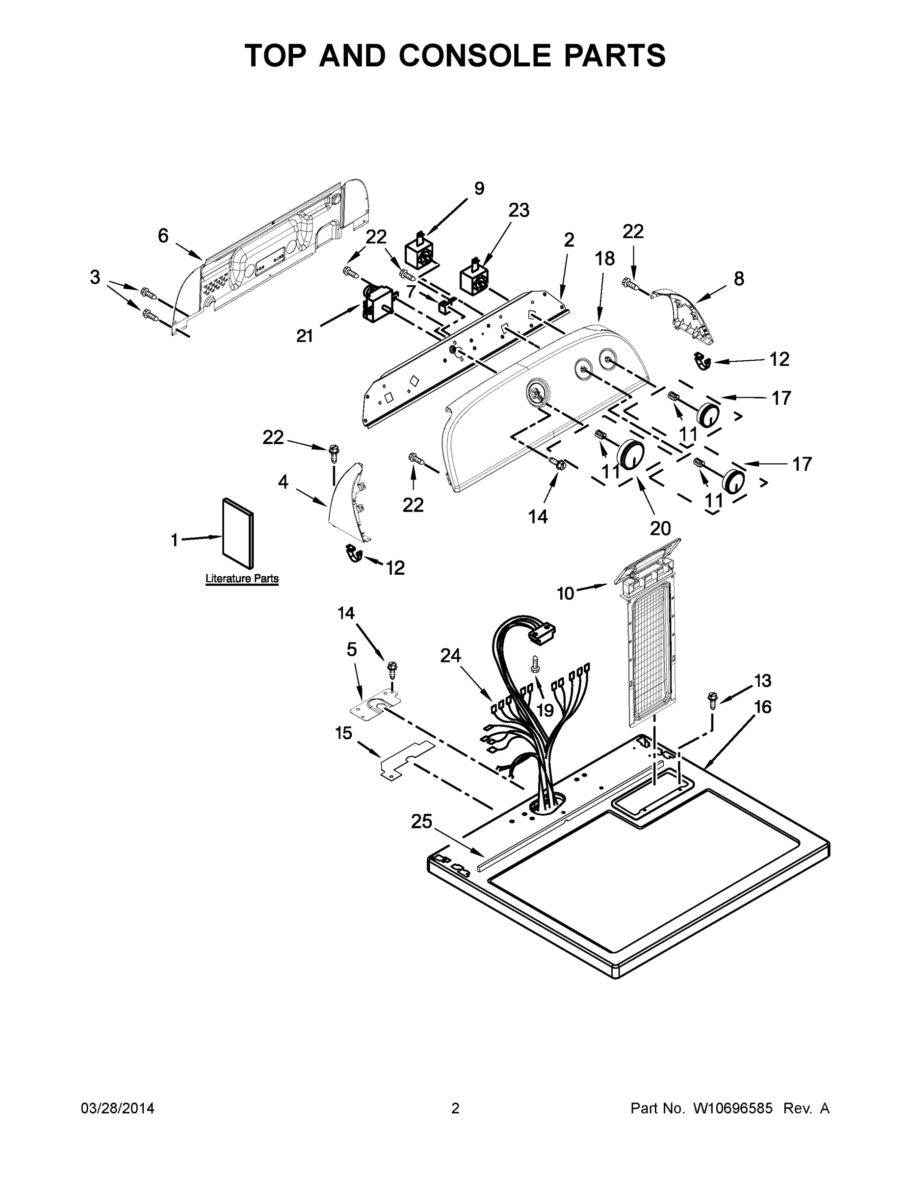 02 - TOP AND CONSOLE PARTS