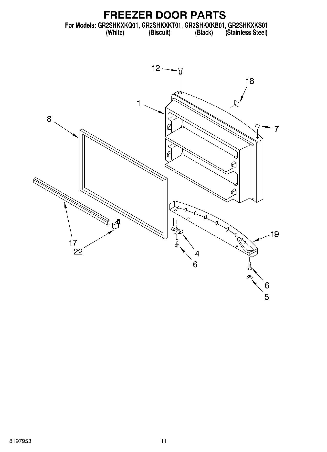 06 - FREEZER DOOR, OPTIONAL