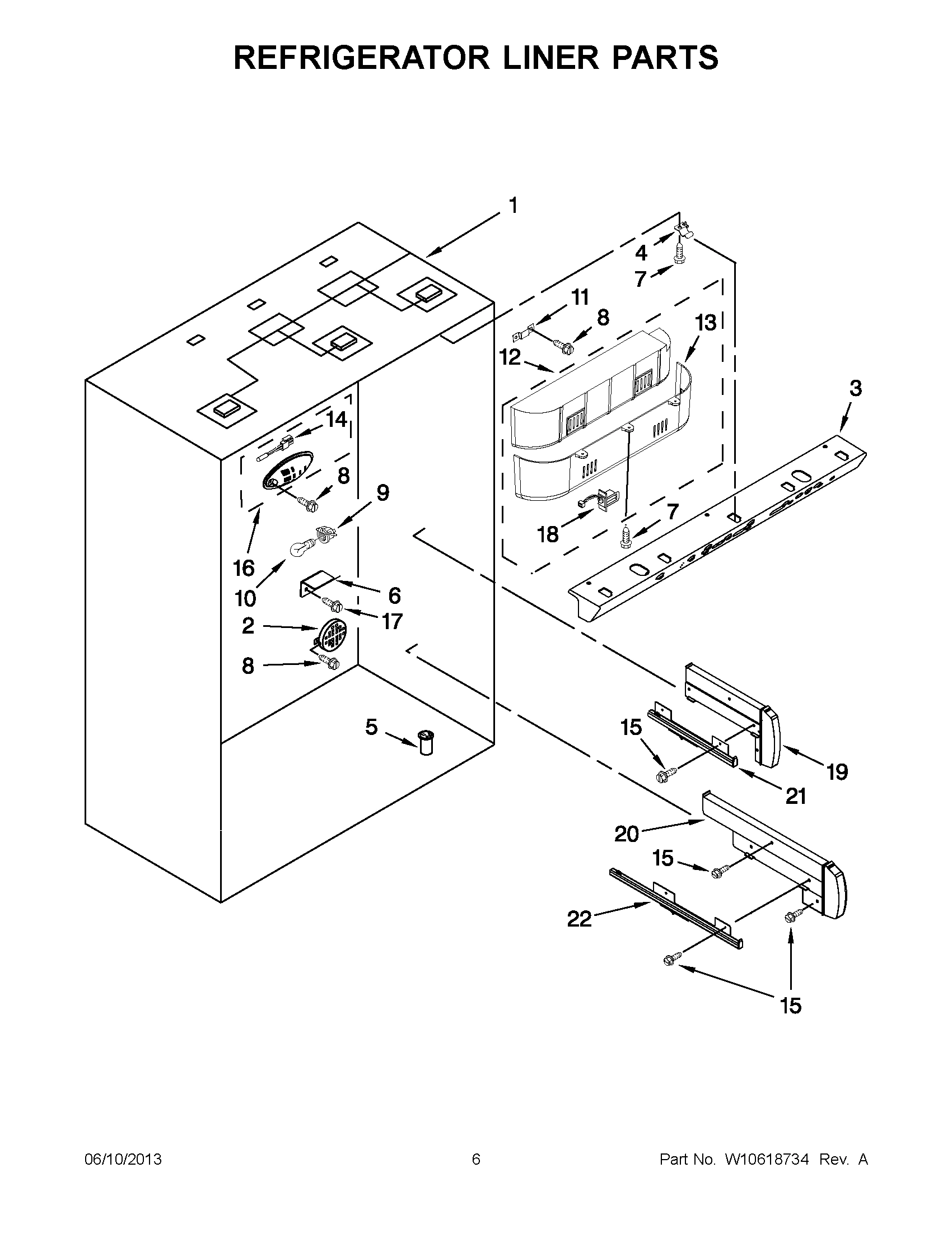 03 - REFRIGERATOR LINER PARTS