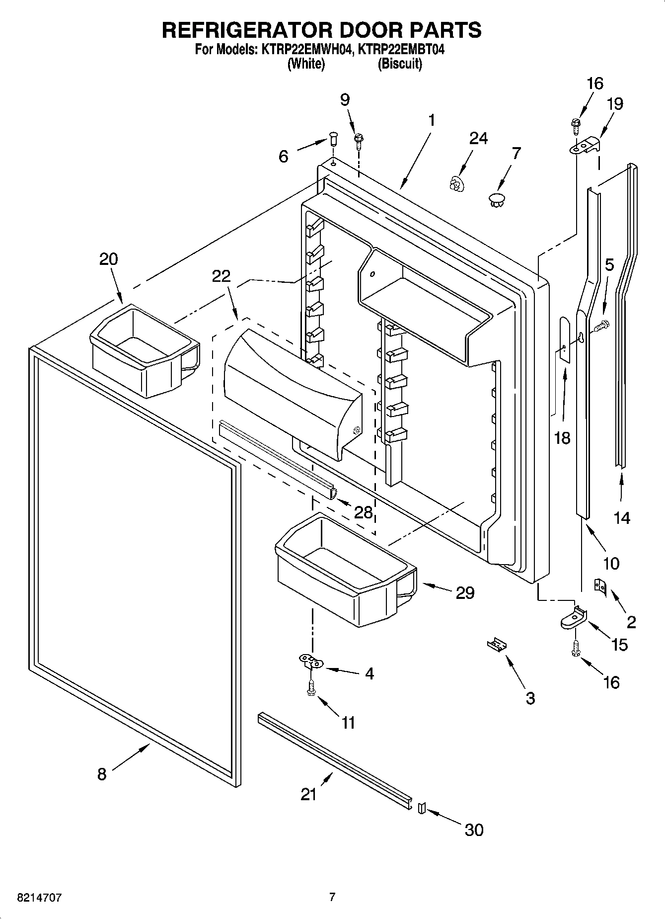 04 - REFRIGERATOR DOOR PARTS