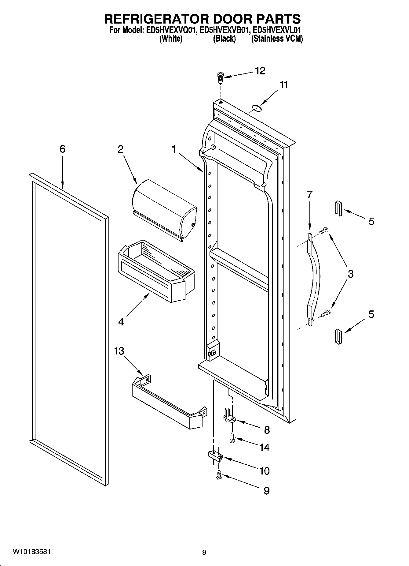 06 - REFRIGERATOR DOOR PARTS