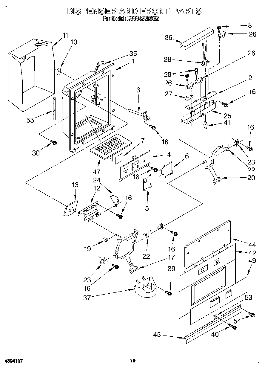 13 - DISPENSER AND FRONT