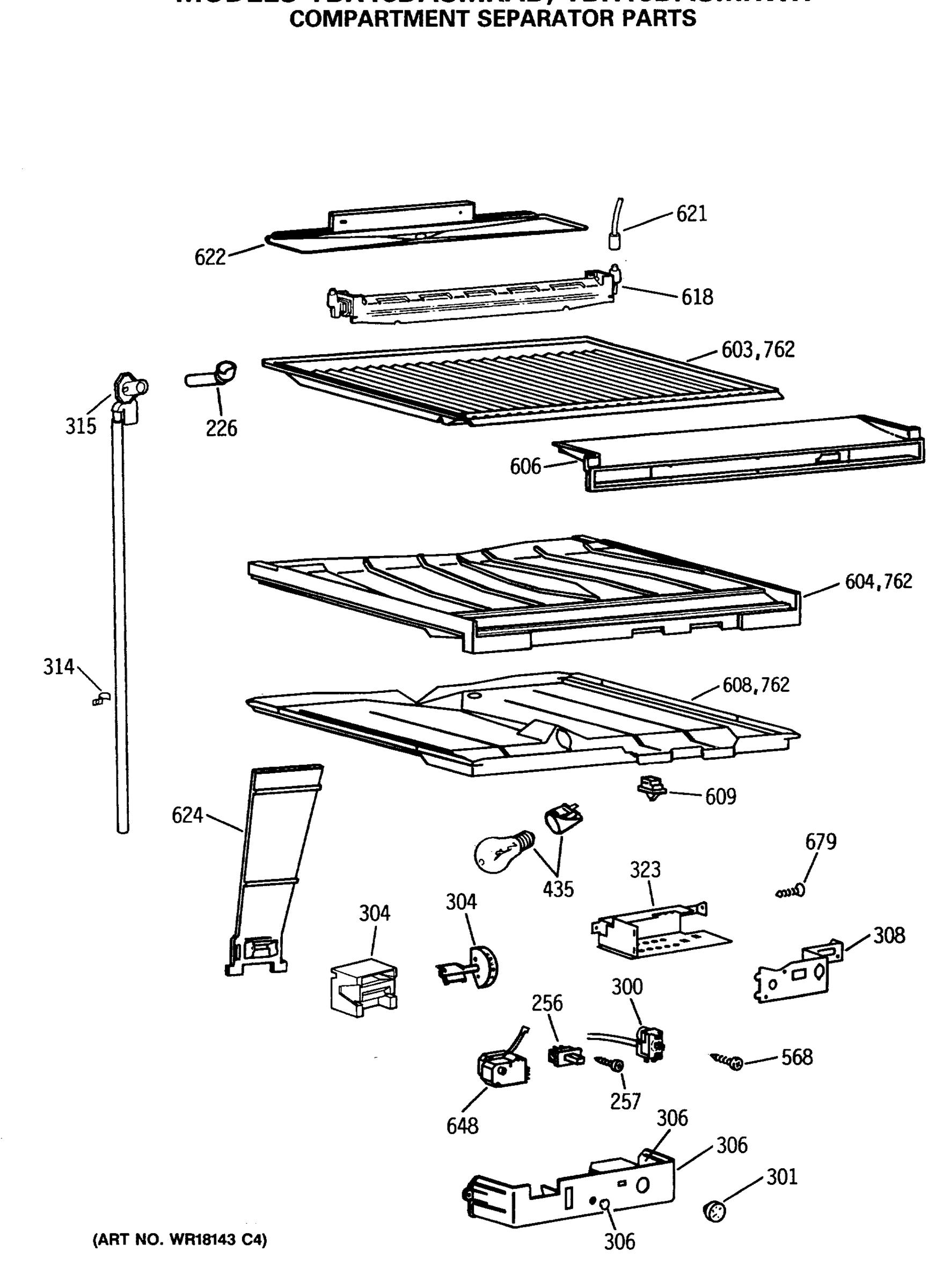 COMPARTMENT SEPARATOR PARTS