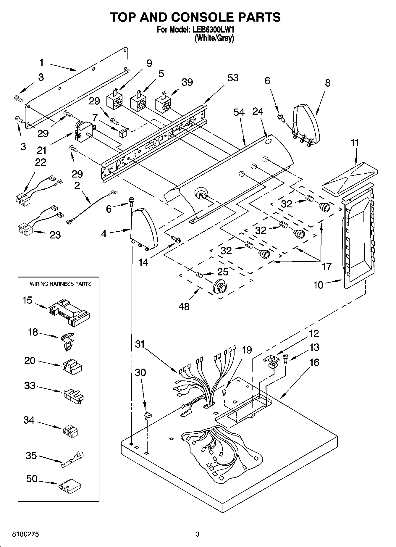 02 - TOP AND CONSOLE PARTS