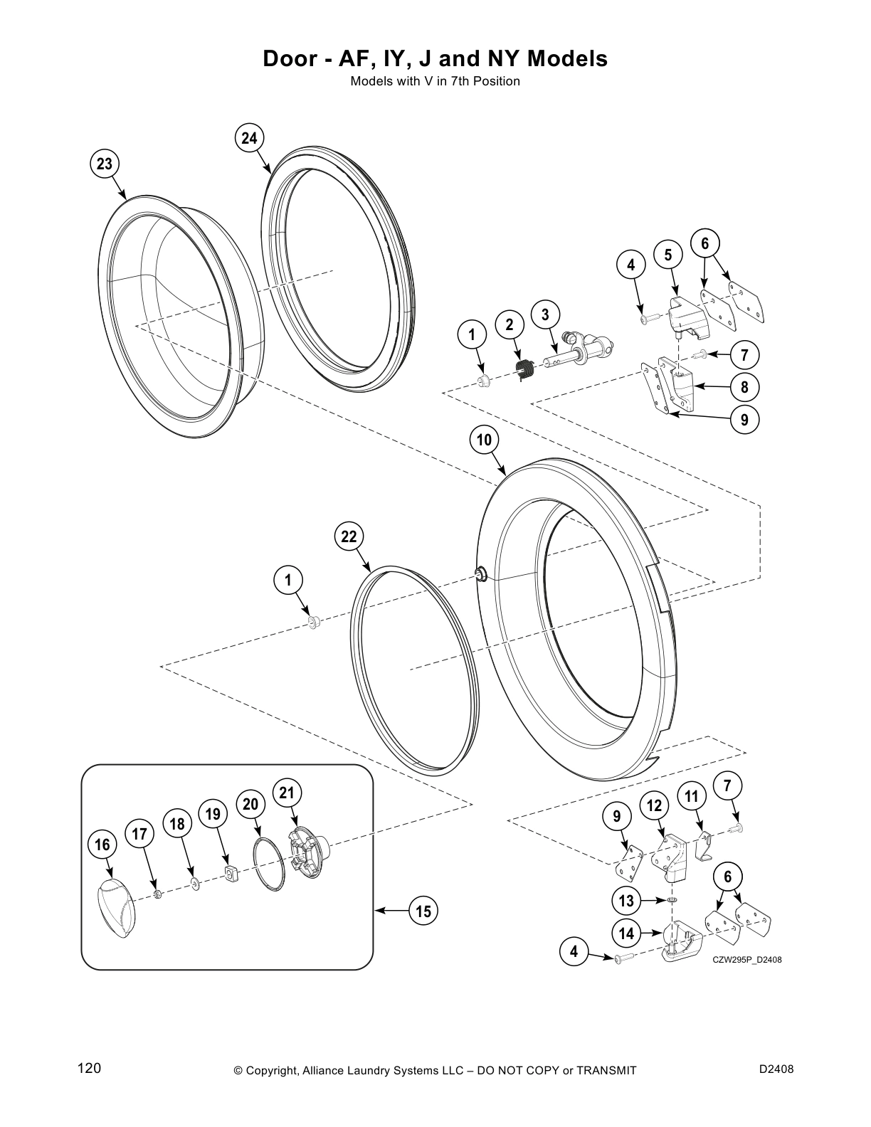 Door - AF, IY, J and NY Models