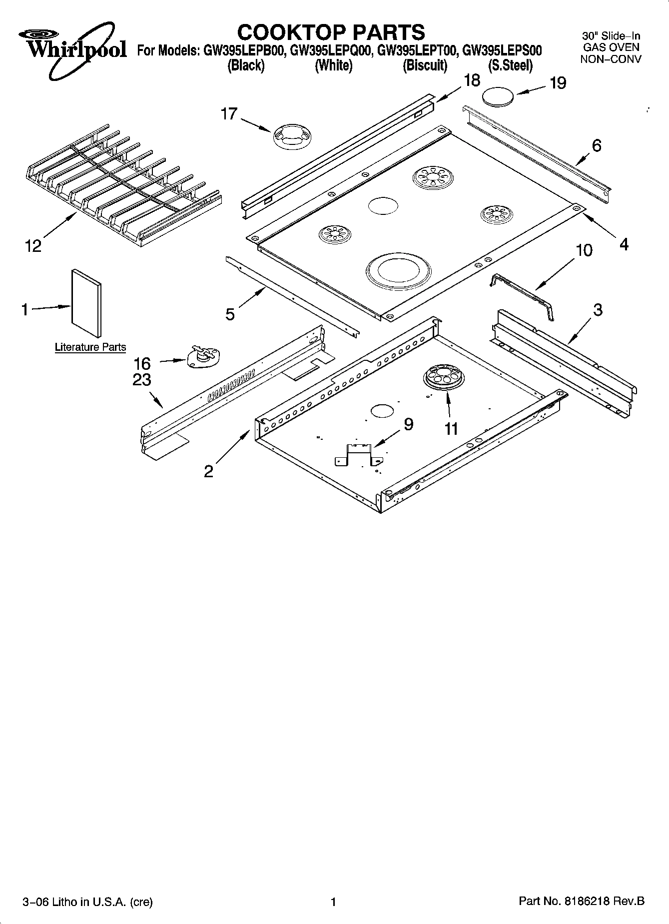 01 - COOKTOP PARTS