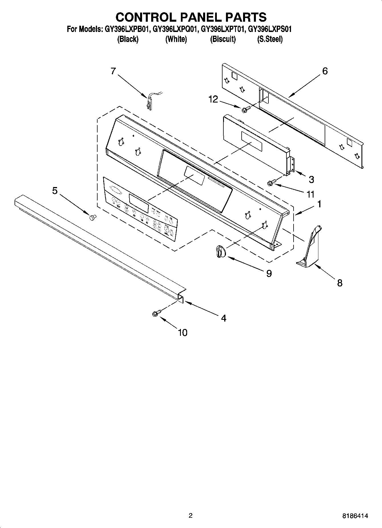 02 - CONTROL PANEL PARTS