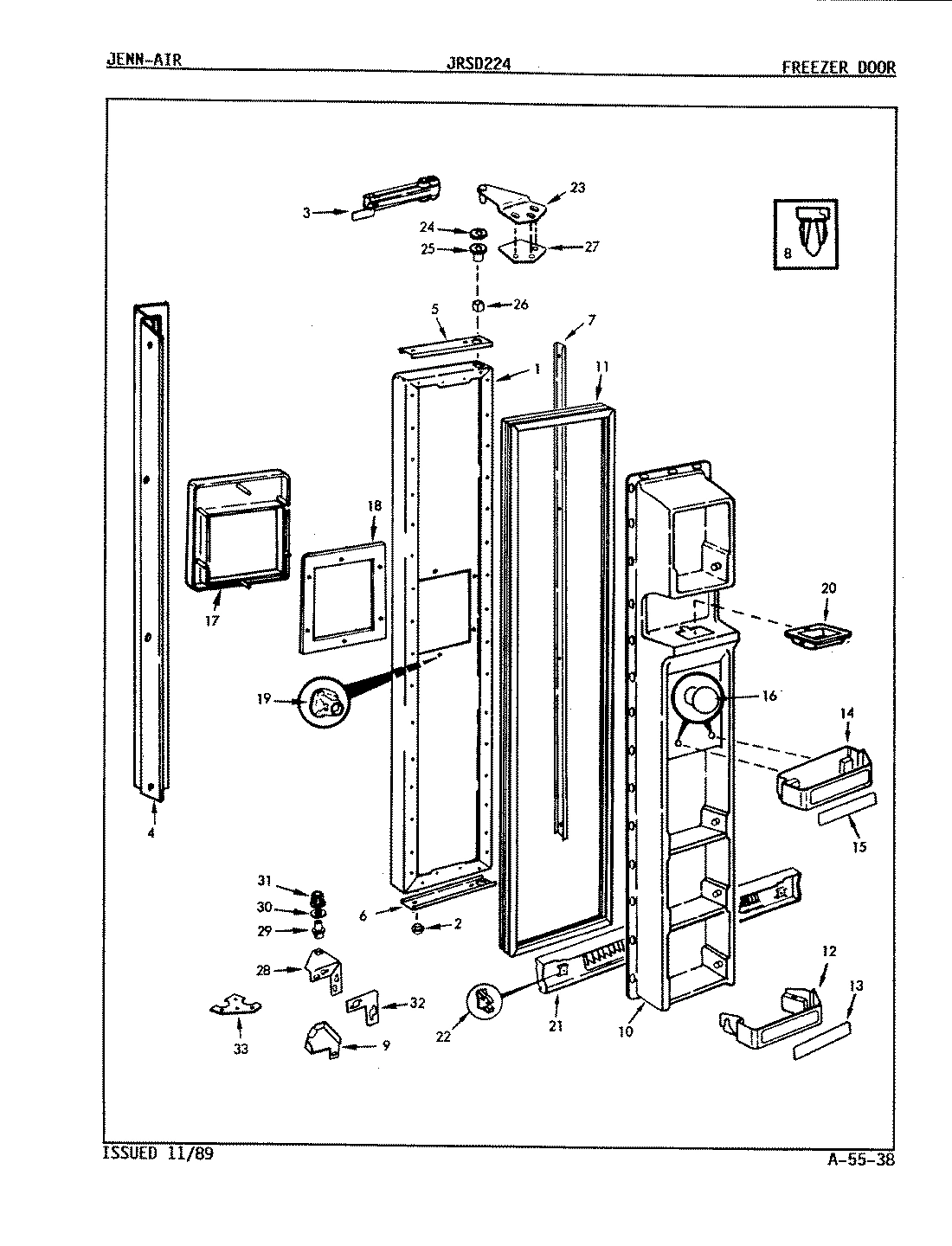 02 - FREEZER DOOR