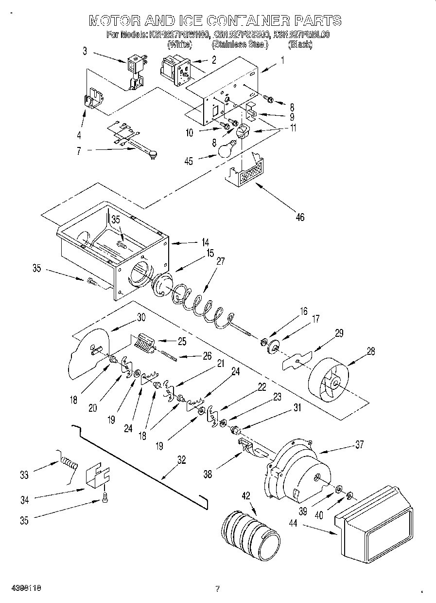05 - MOTOR AND ICE CONTAINER
