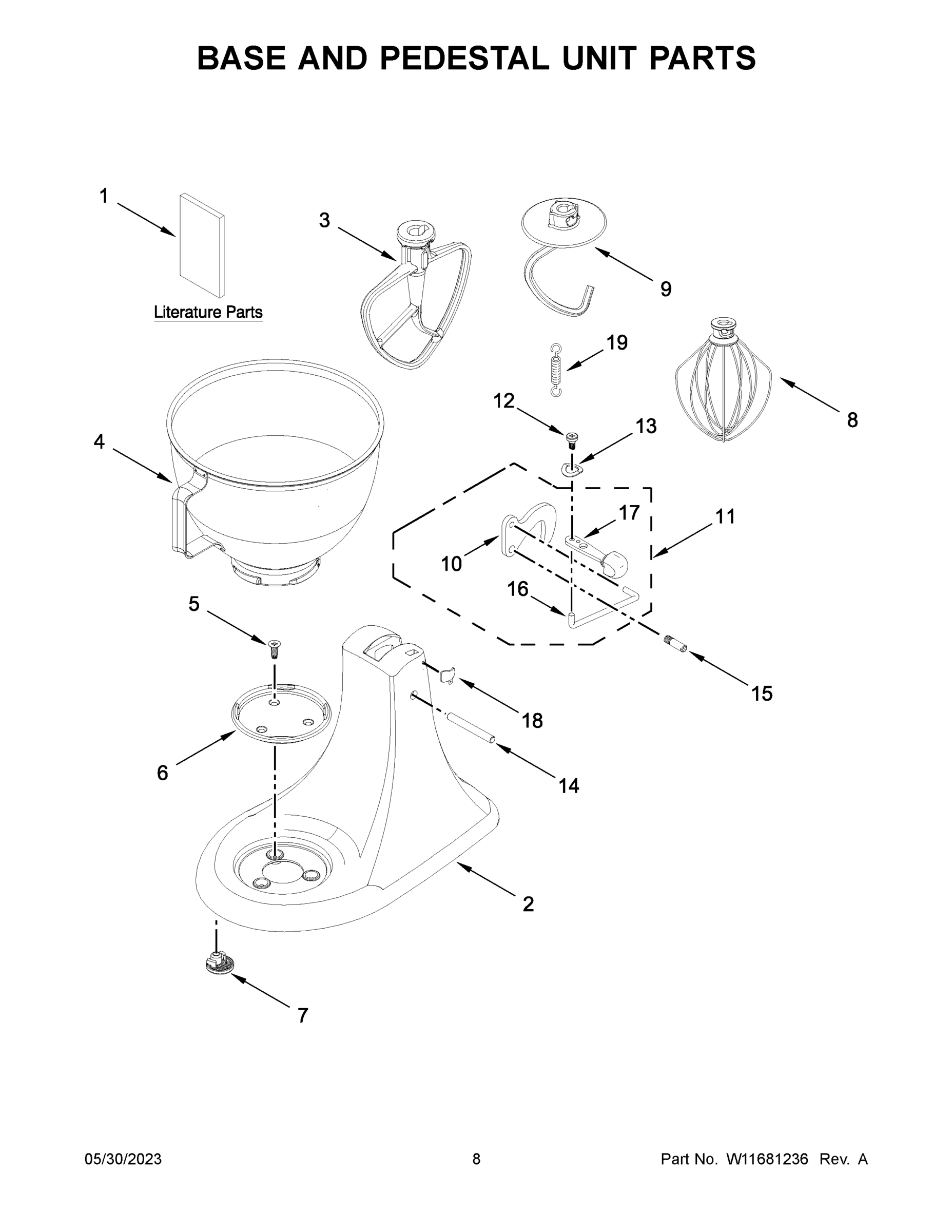 05 - BASE AND PEDESTAL UNIT PARTS