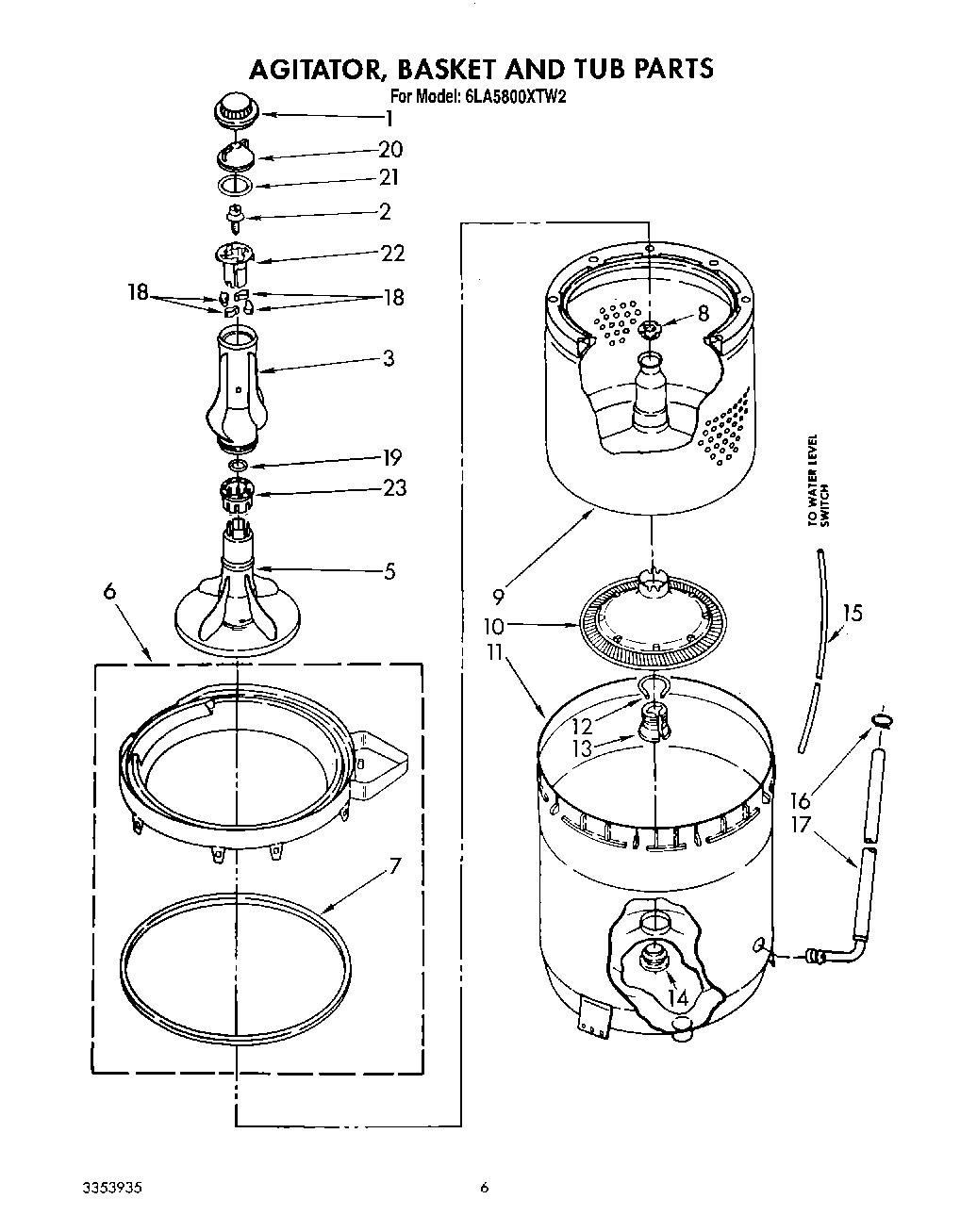 04 - AGITATOR, BASKET AND TUB