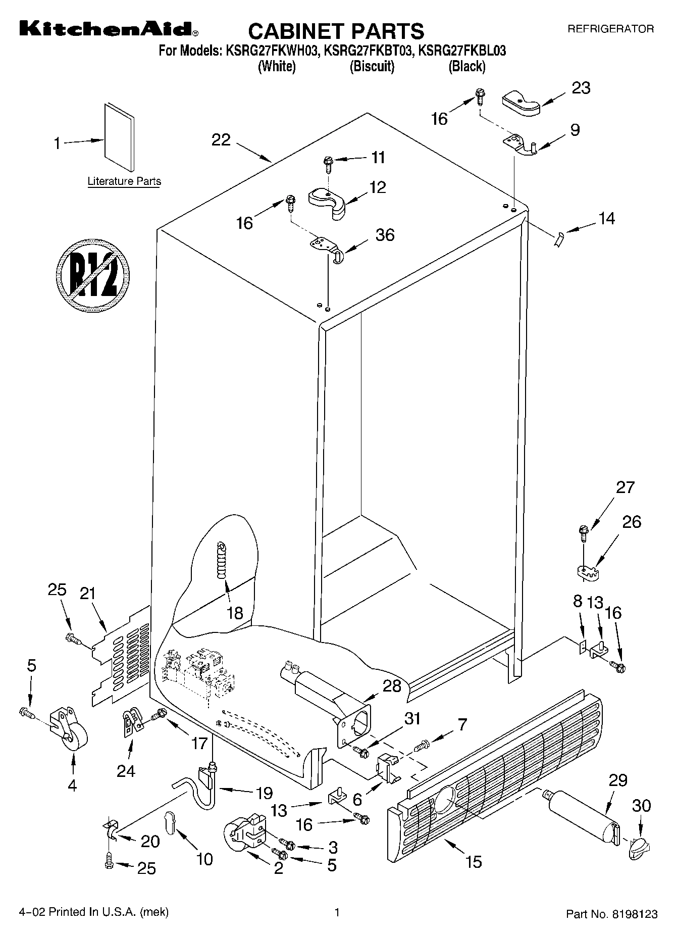 01 - CABINET, LITERATURE