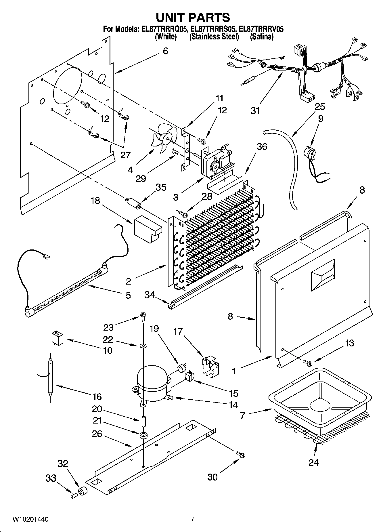 04 - UNIT PARTS, OPTIONAL PARTS (NOT INCLUDED)