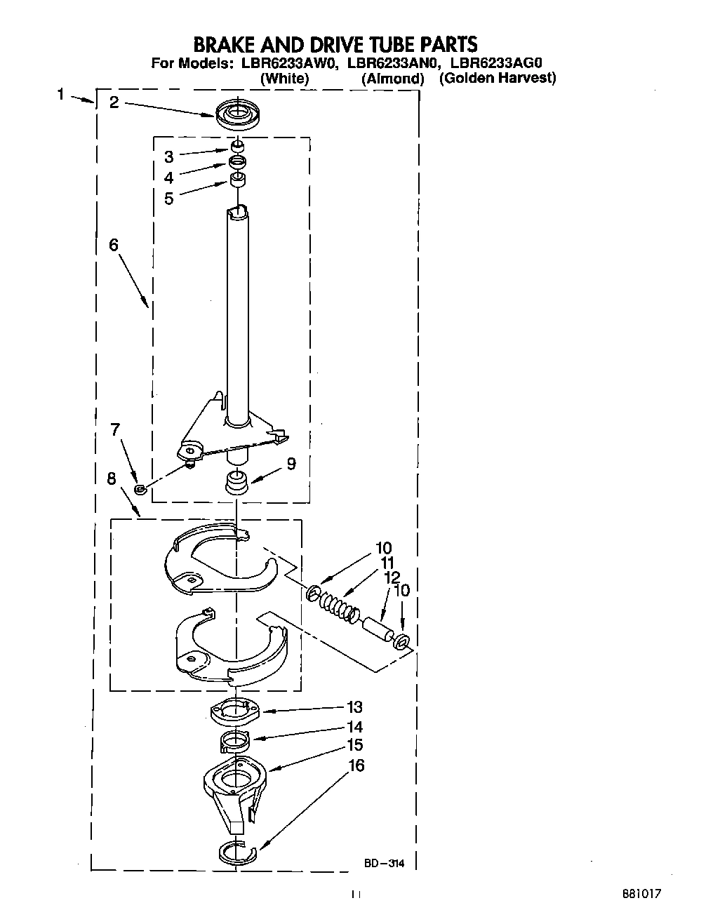 09 - BRAKE AND DRIVE TUBE